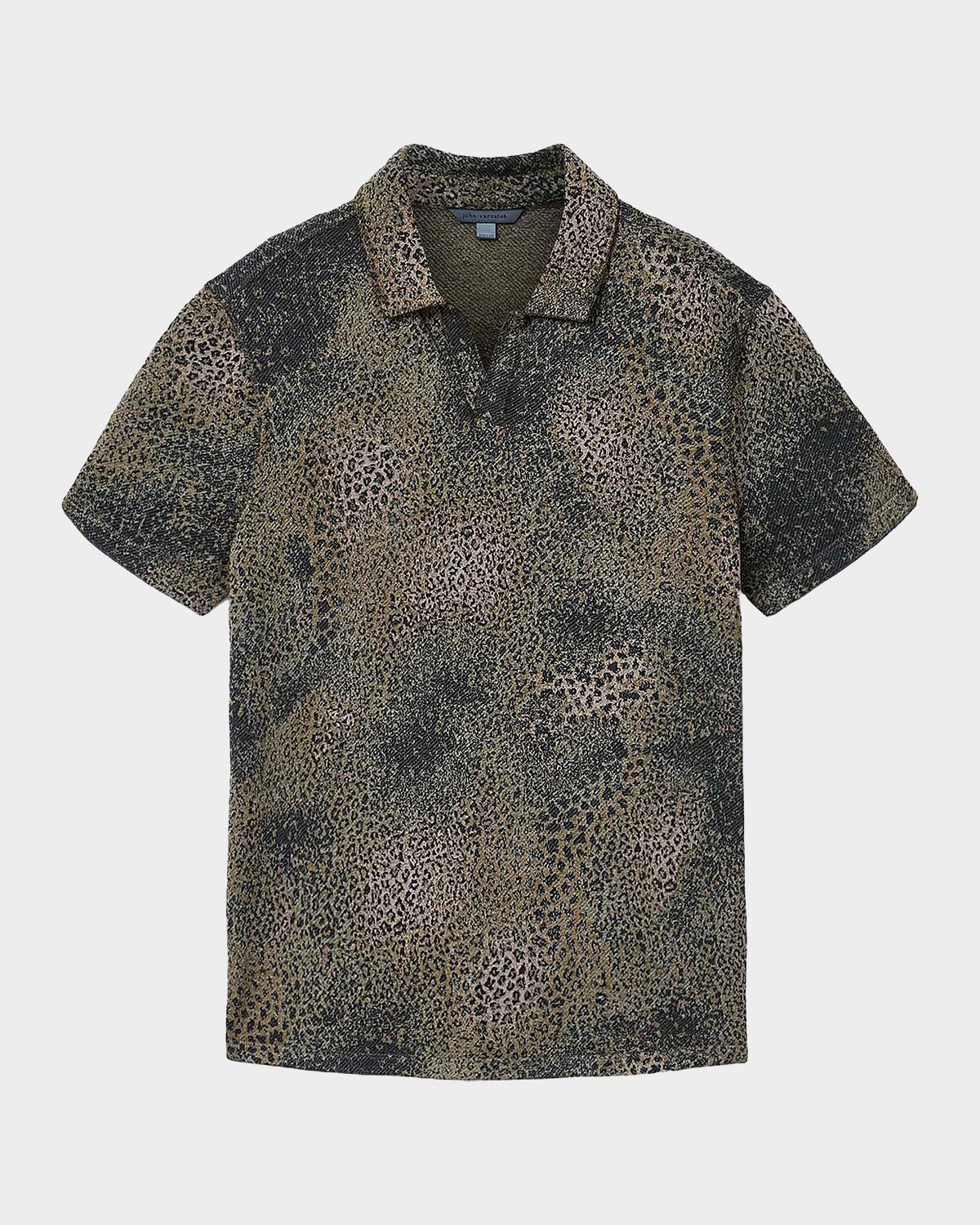John Varvatos Men 's Perkins Degrade Jacquard Polo Shirt