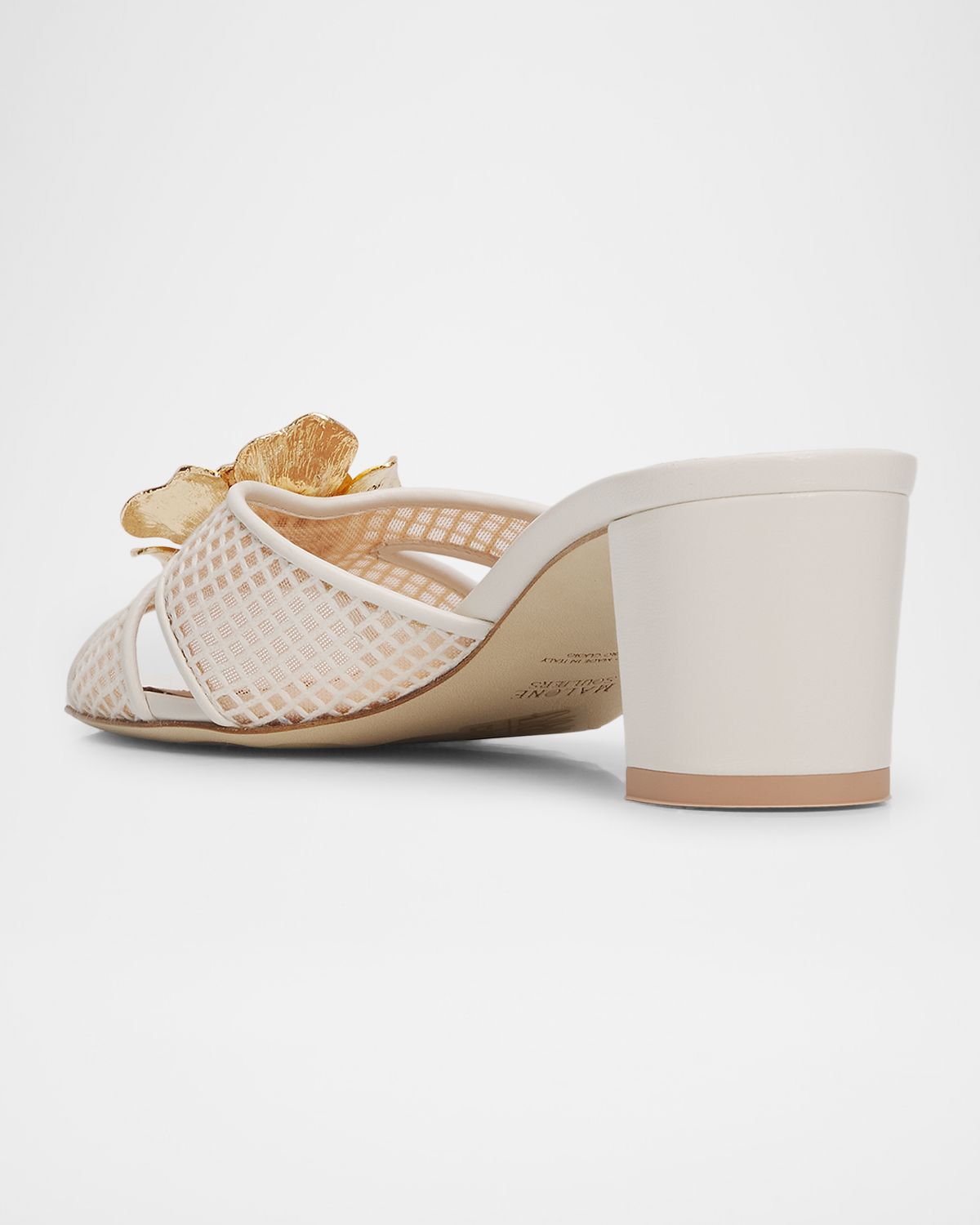 Malone Souliers 45mm Suri Square Mesh and Leather Sandals