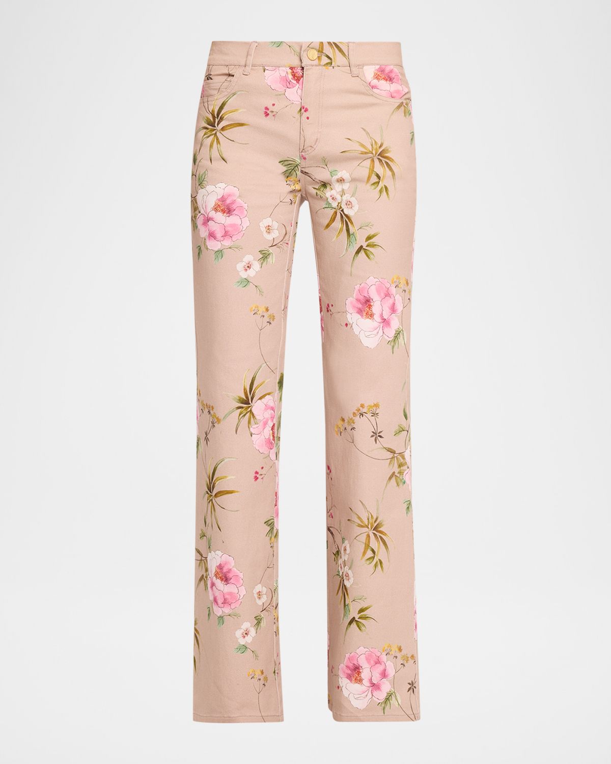 Kobi Halperin Leigh Floral-Print Straight-Leg Pants