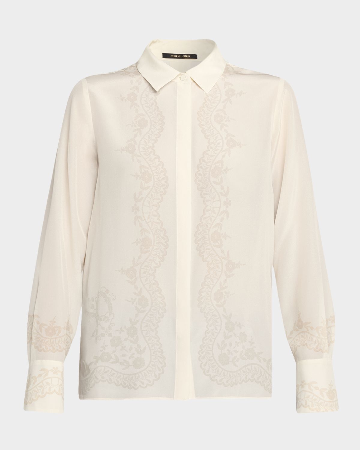 Kobi Halperin Serena Floral-Print Silk Blouse