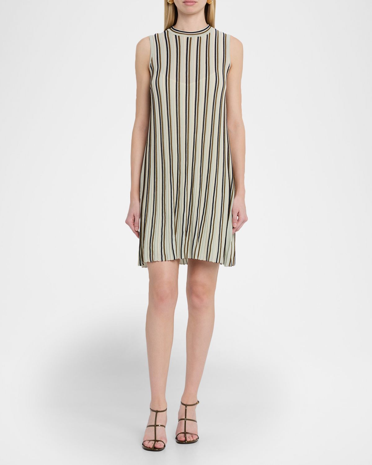 Rag & Bone Victoria Stripe Crewneck Mini Dress