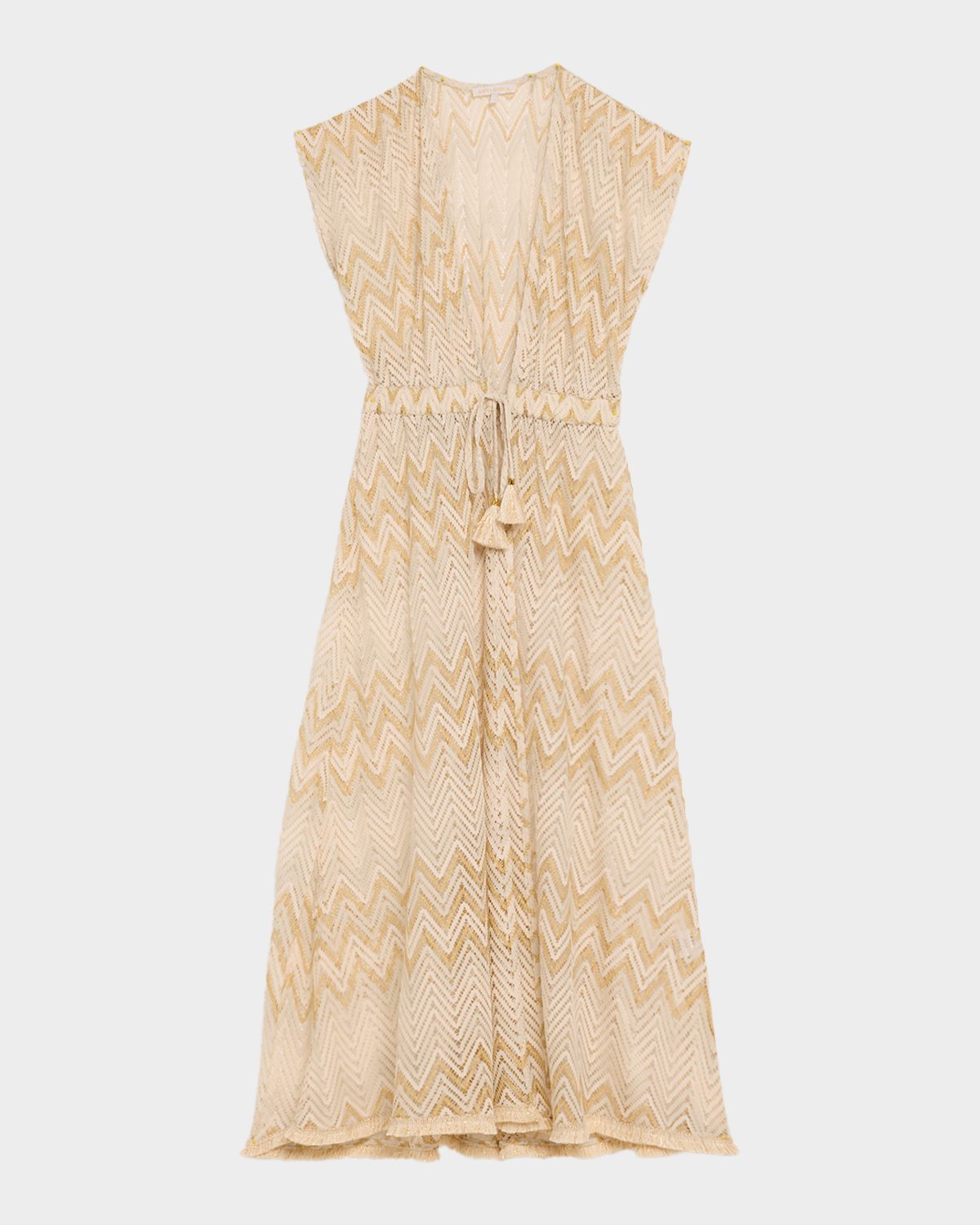 Ramy Brook Chevron Katherine Caftan Coverup