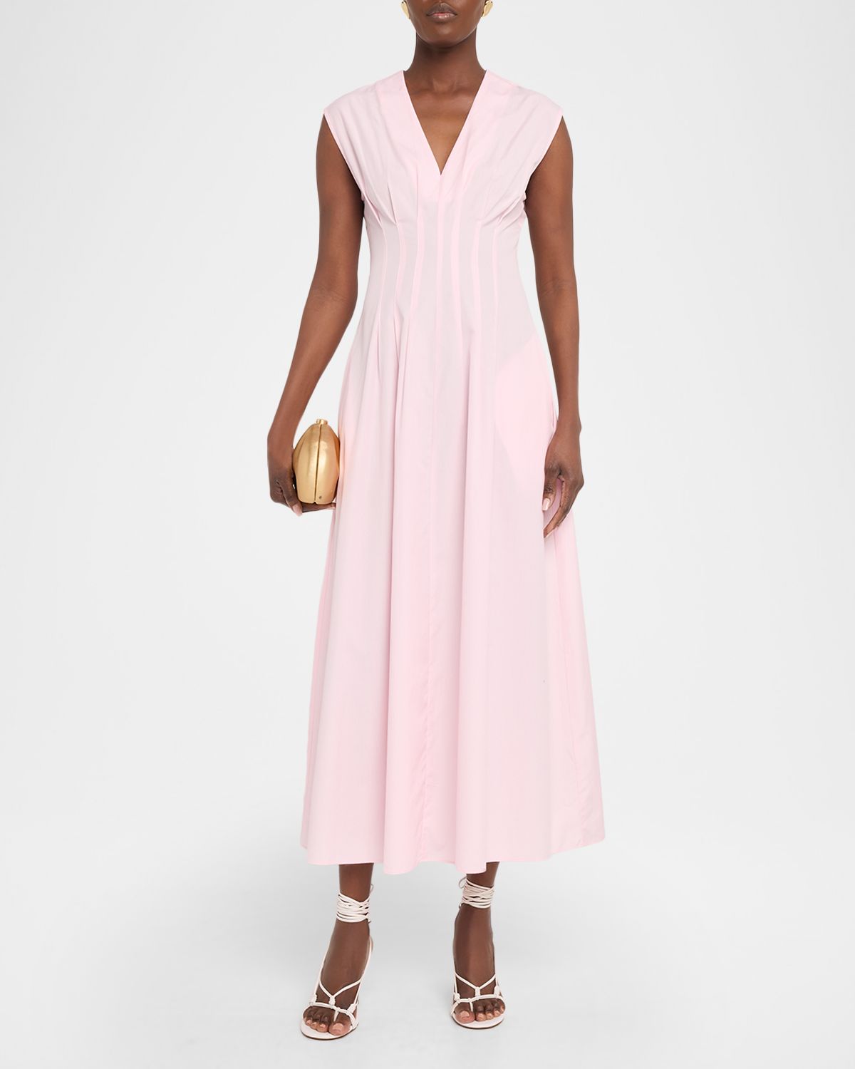 Rag & Bone Ines Sleeveless Poplin Maxi Dress