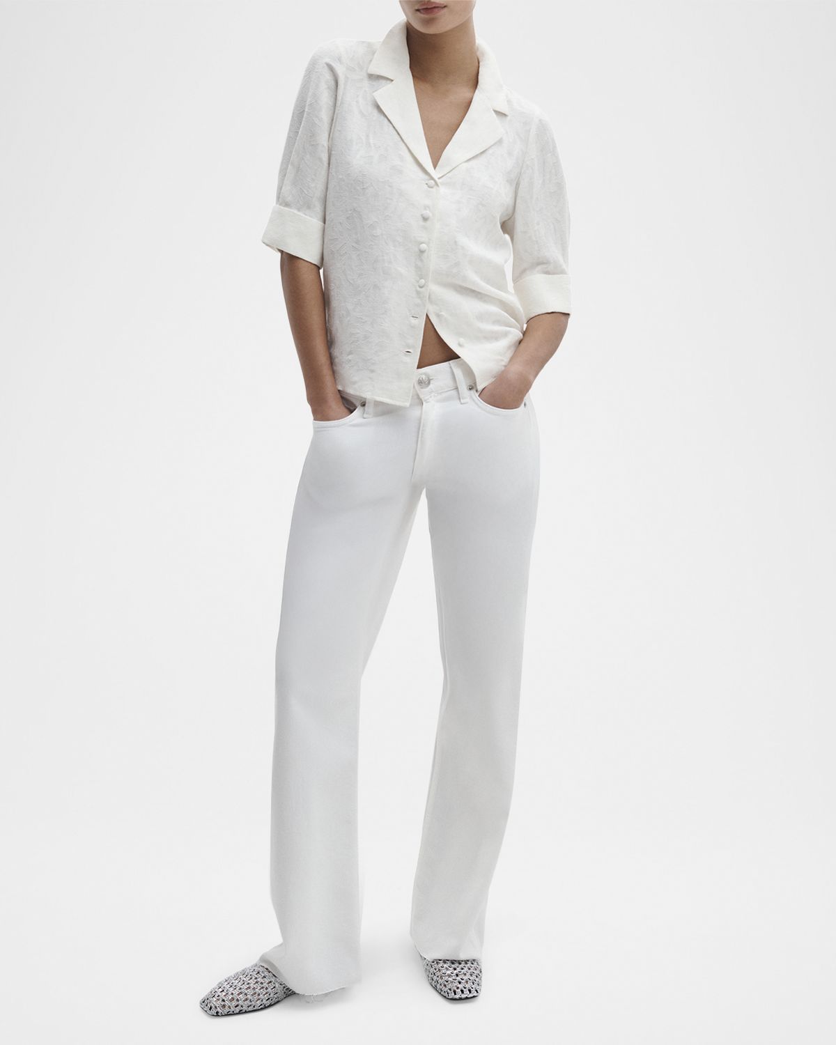 Rag & Bone Carmella Puff-Sleeve Blouse