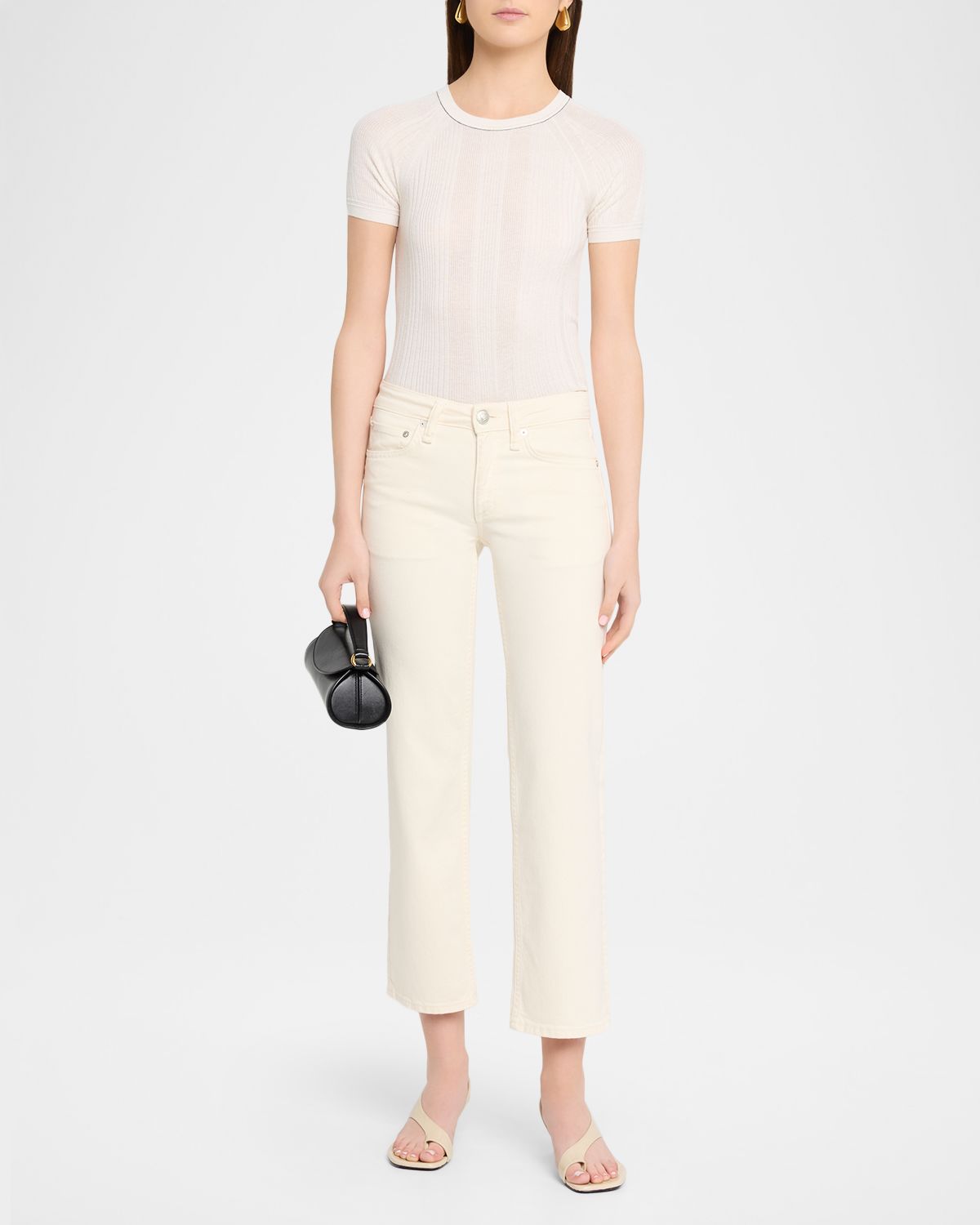 Rag & Bone Teresa Ribbed Short-Sleeve Tee