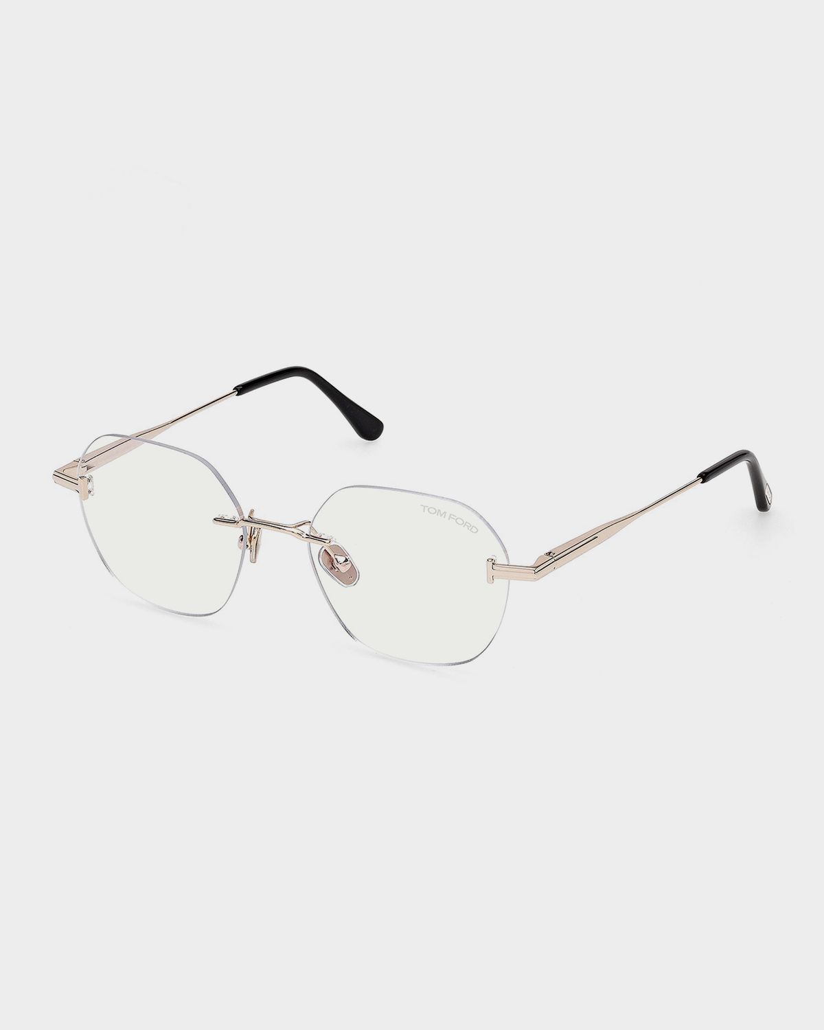 TOM FORD 52MM Blue Block Geometric Eyeglasses | Thumbnail 9 TOM FORD 52MM Blue Block Geometric Eyeglasses | Thumbnail 9