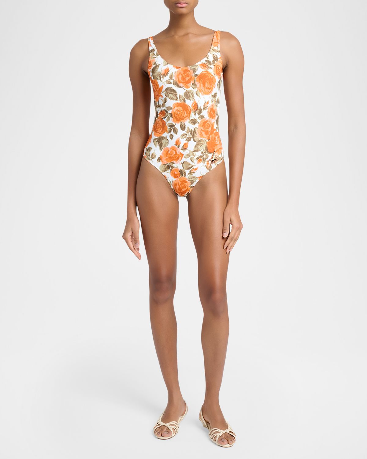 Chloe Floral Bow One-Piece Swimsuit