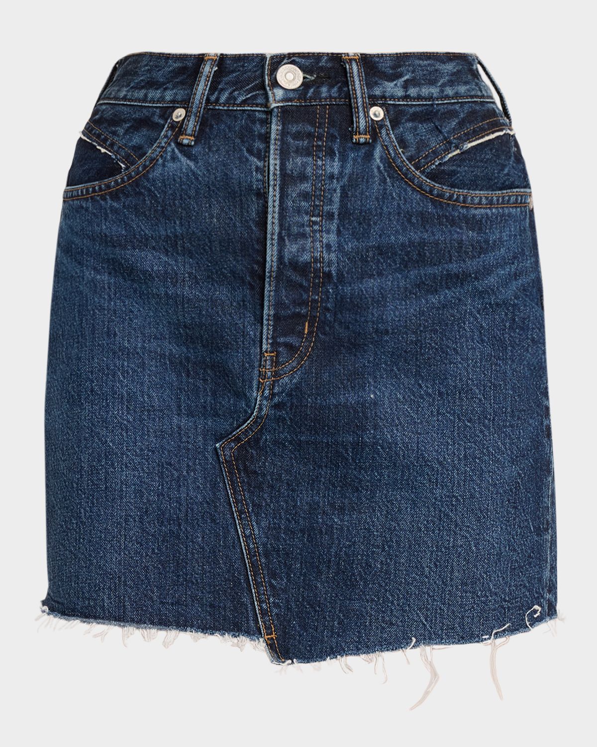 MOUSSY VINTAGE Duxbury Western Denim Mini Skirt