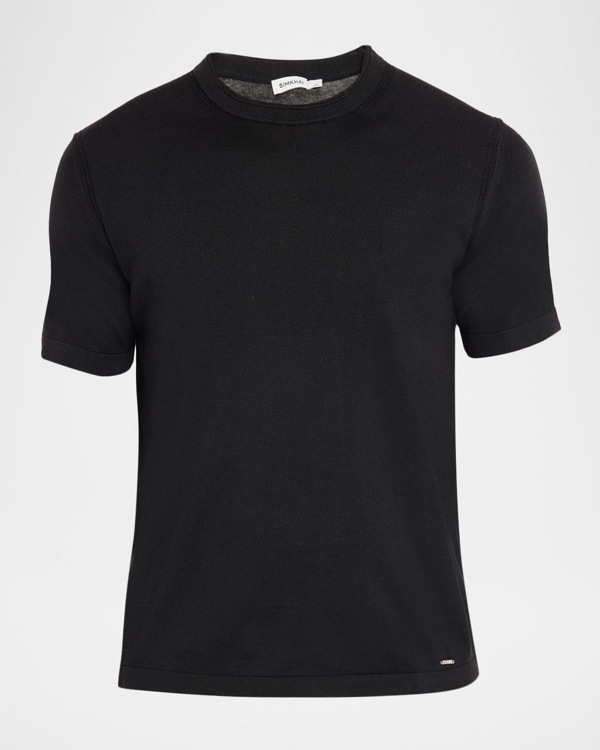 SIMKHAI Men 's Duke Silk and Cotton Crewneck T-Shirt