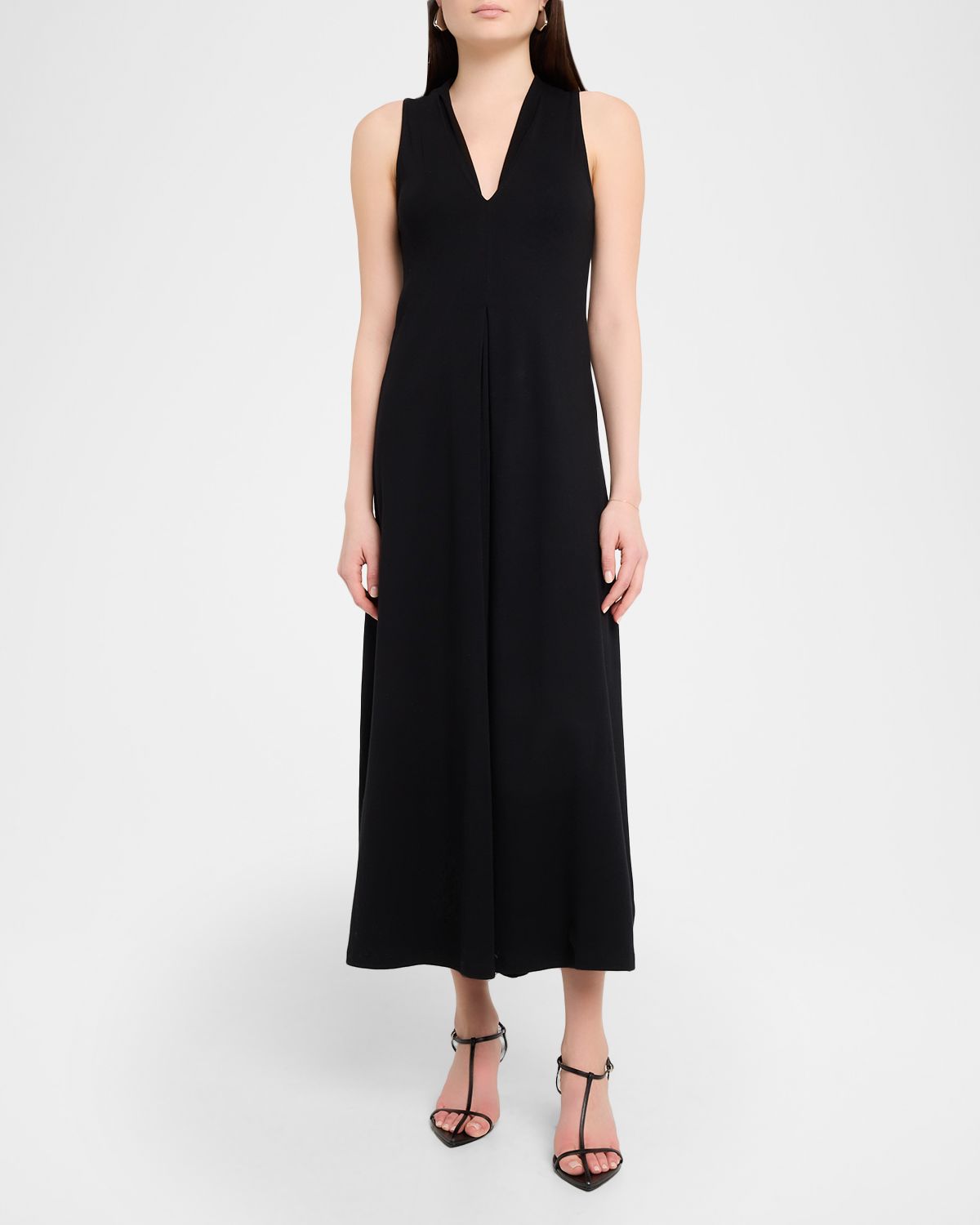 Majestic Filatures Sleeveless Suprima Cotton Midi Dress
