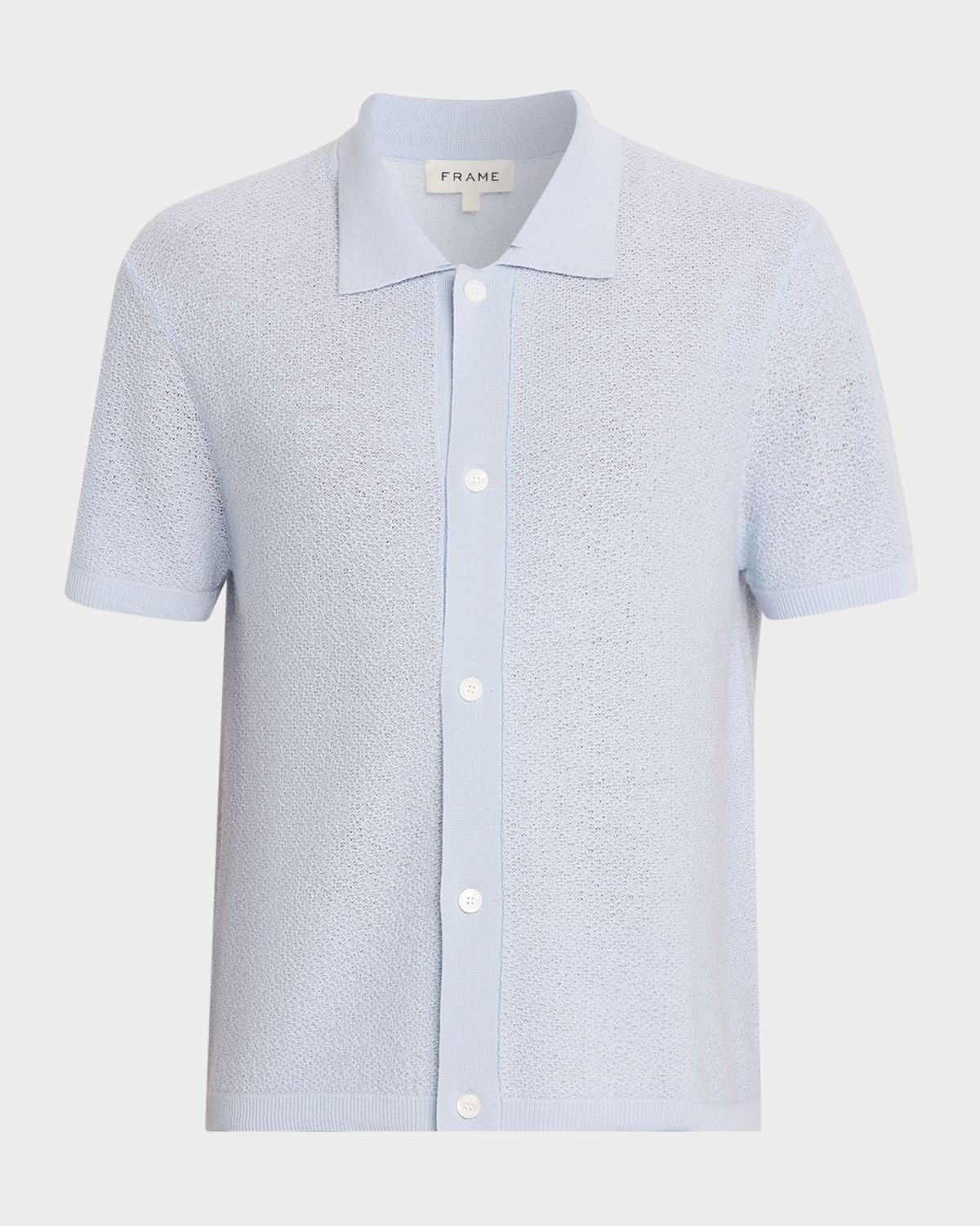 FRAME Men 's Textured Short-Sleeve Shirt