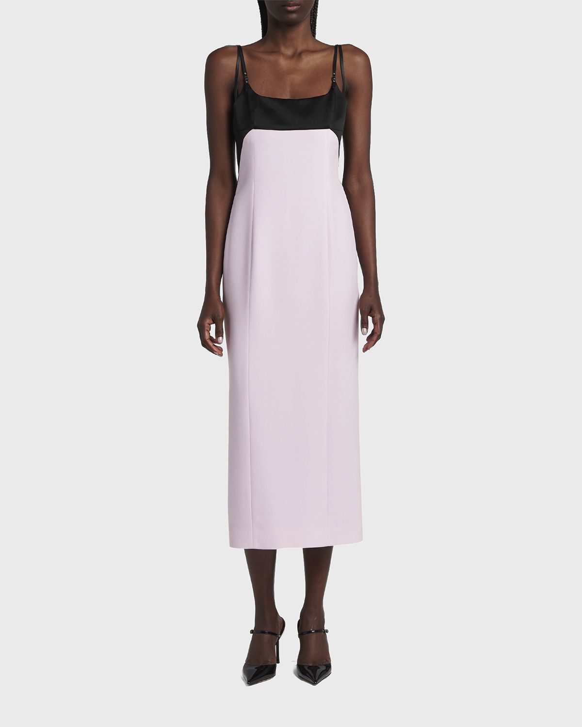 TOM FORD Strappy Silk Crepe Midi Dress