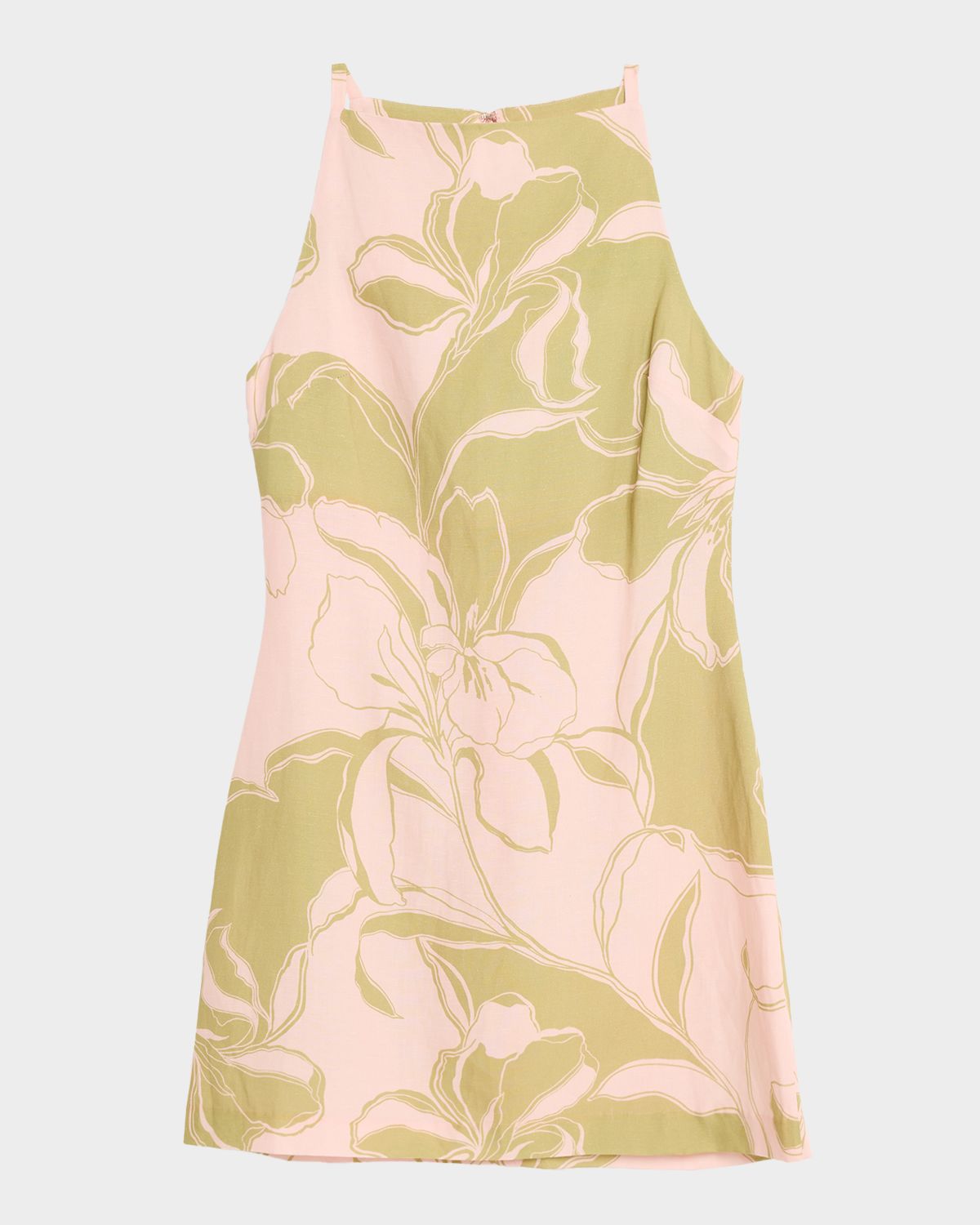 MISA Los Angeles Ellu Linen-Blend Mini Dress