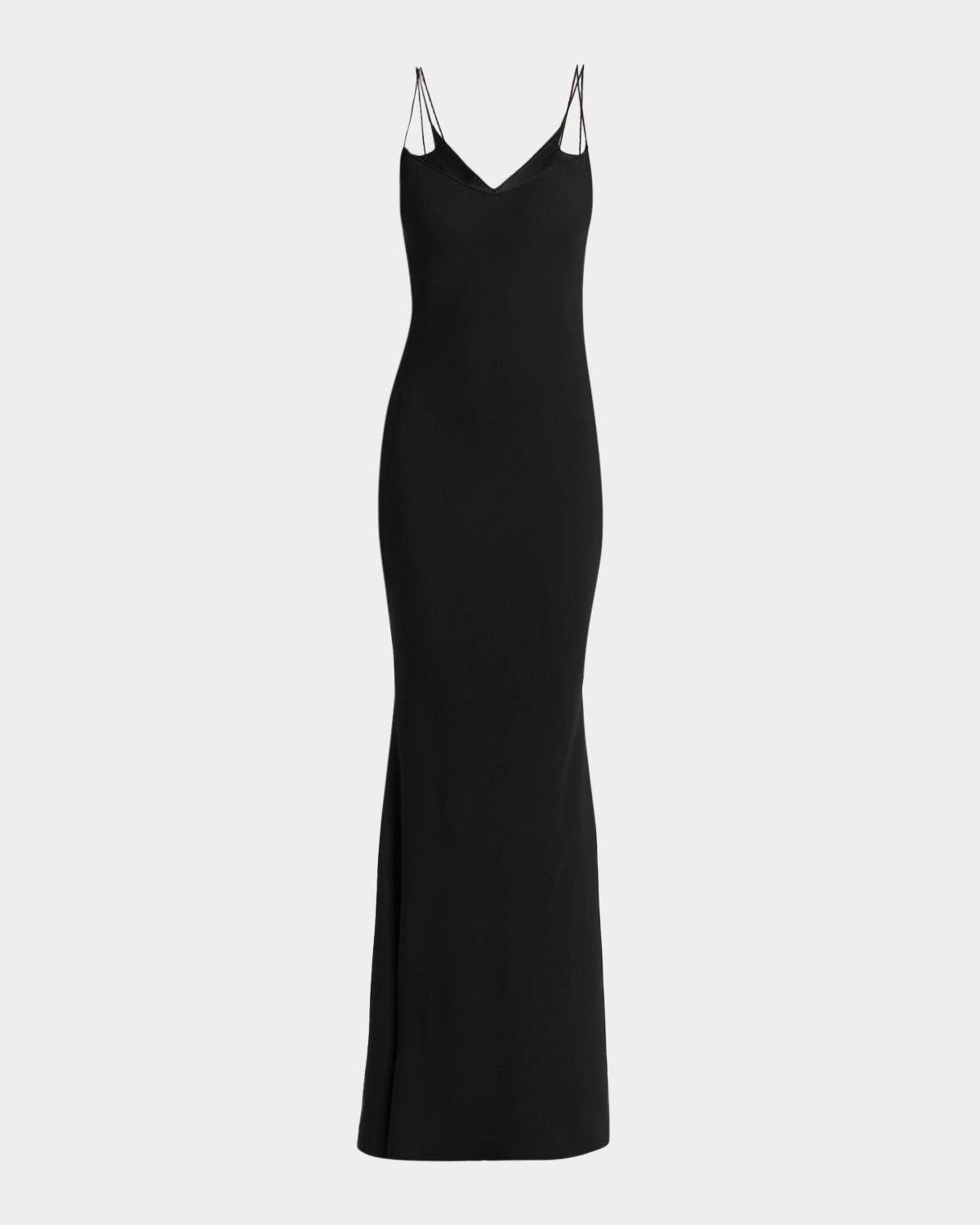 TOM FORD Strappy Satin Back Crepe Maxi Dress | Thumbnail 6