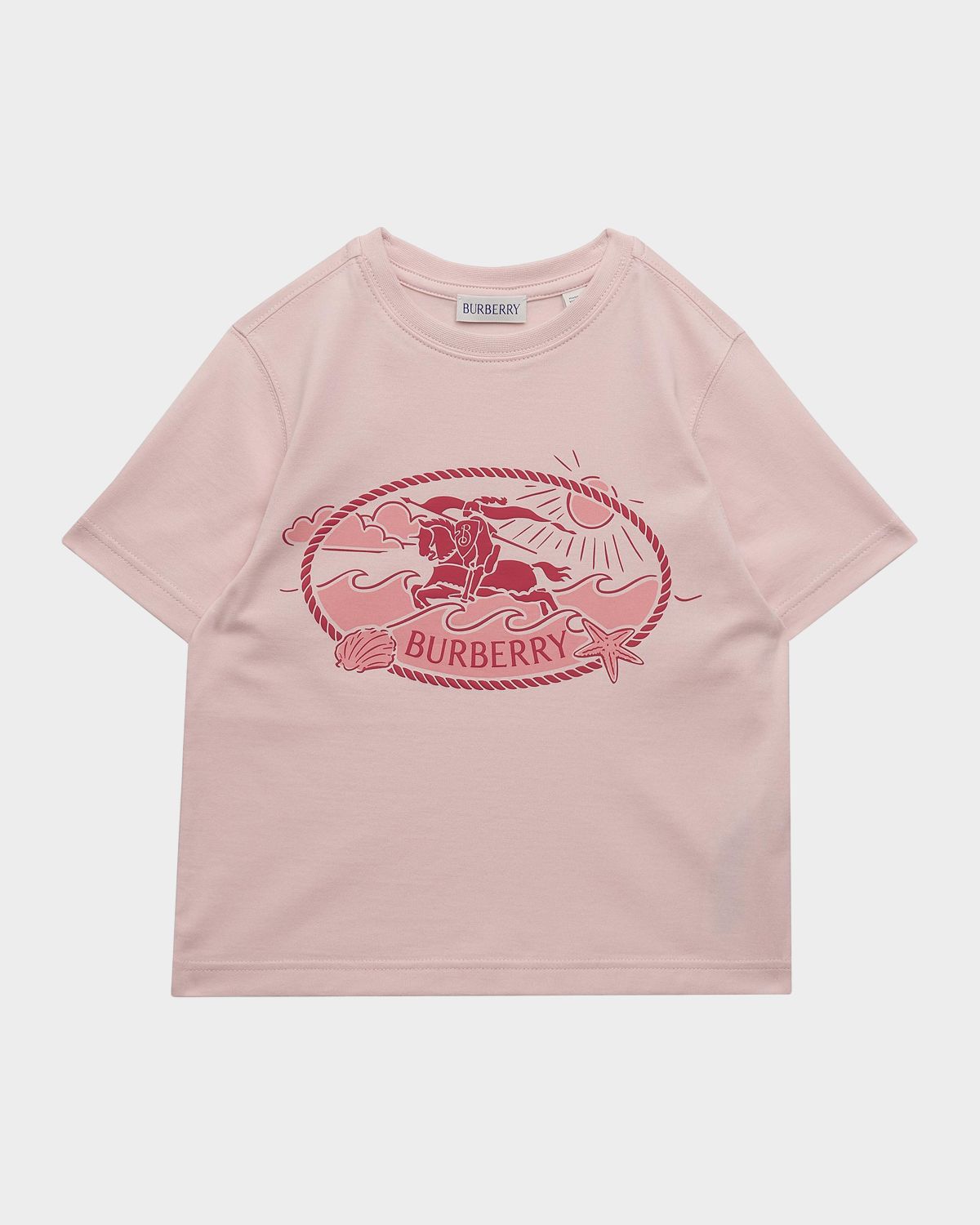 Burberry Girl 's Knight Stamp Cotton T-Shirt, Size 4-14