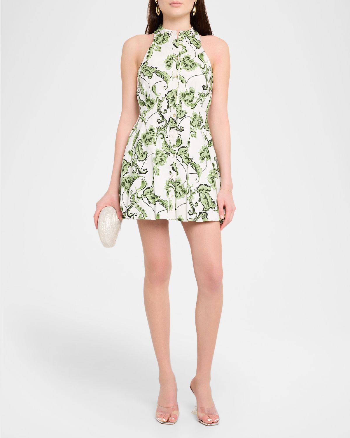 MISA Los Angeles Risha Sleeveless Mini Shirtdress