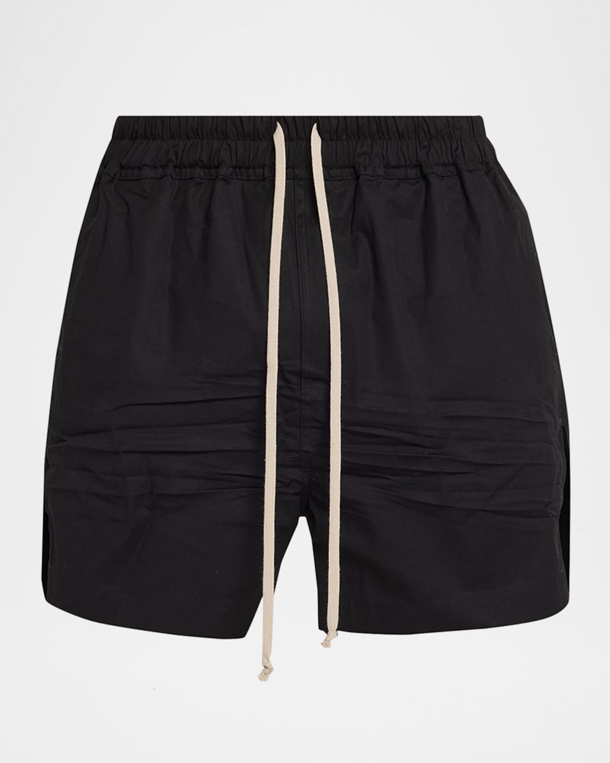 Rick Owens Men 's Cotton Maxi-Drawstring Shorts | Thumbnail 6 Rick Owens Men 's Cotton Maxi-Drawstring Shorts | Thumbnail 6