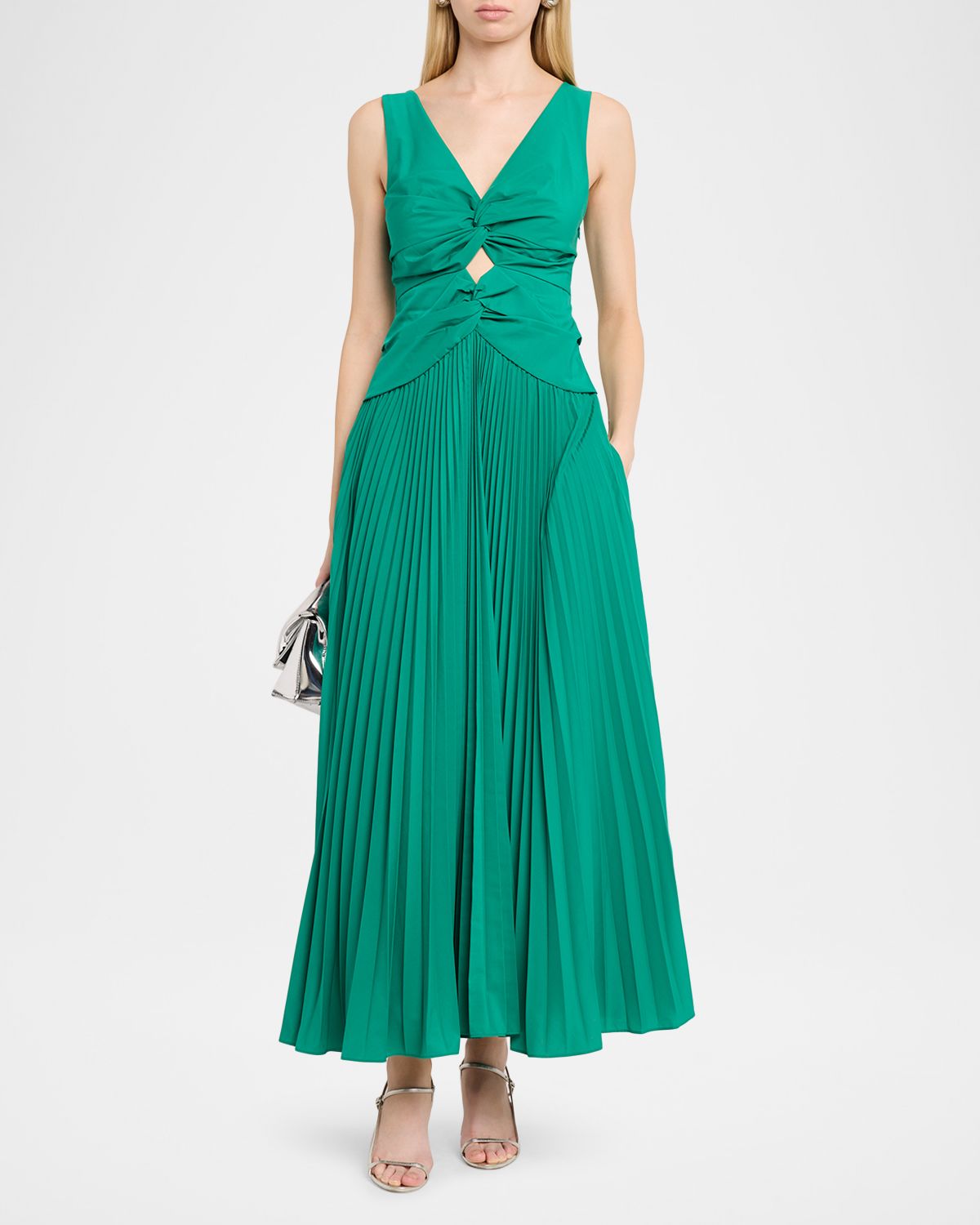 SIMKHAI Vivianne Cotton Midi Dress