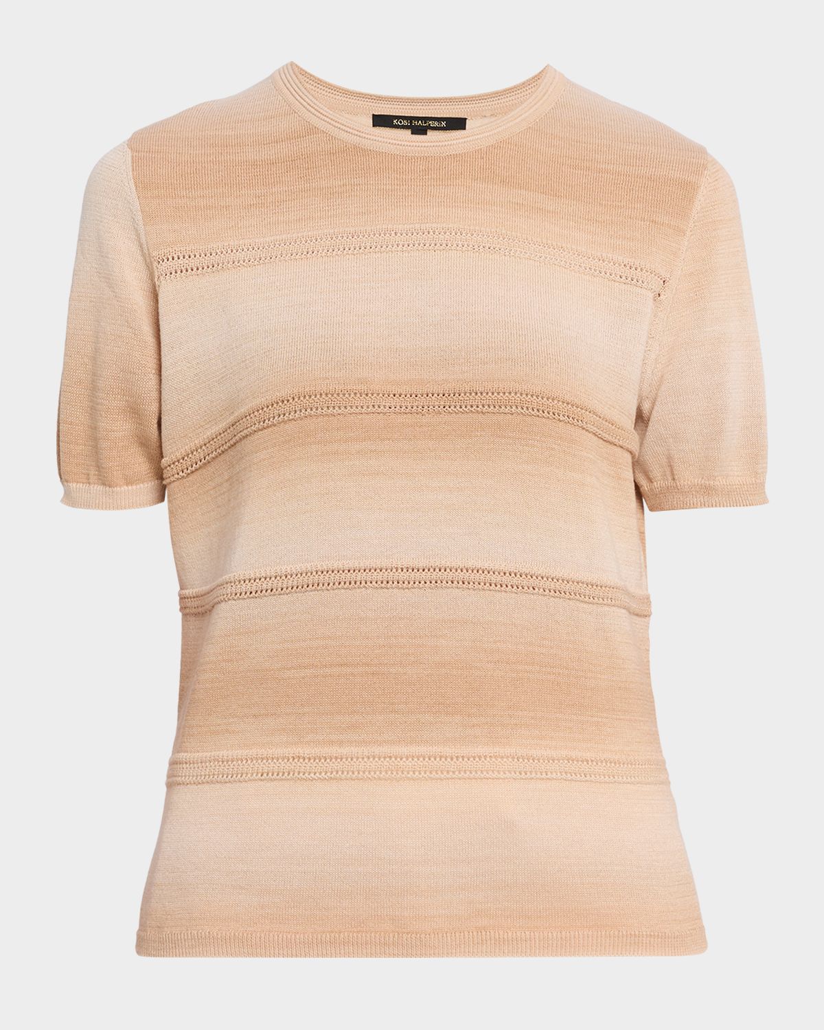 Kobi Halperin Hayden Striped Ombre Cotton Sweater