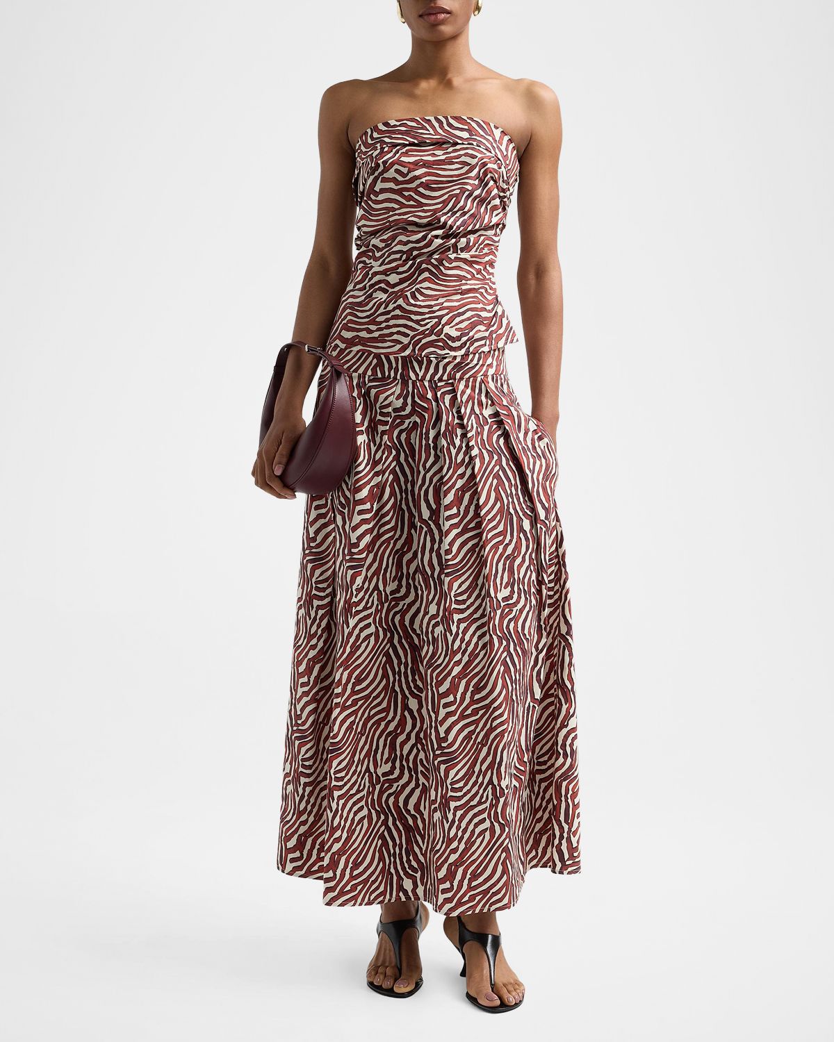 Proenza Schouler White Label Nessa Maxi Skirt in Poplin | Thumbnail 2 Proenza Schouler White Label Nessa Maxi Skirt in Poplin | Thumbnail 2