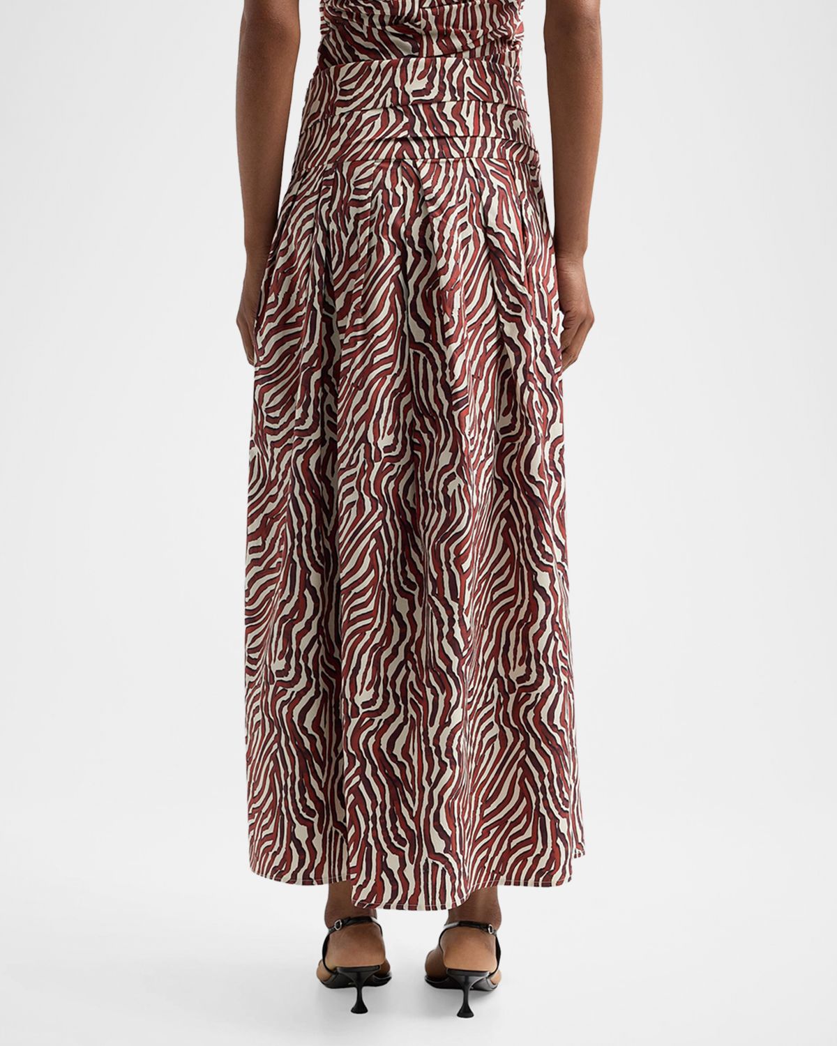 Proenza Schouler White Label Nessa Maxi Skirt in Poplin | Thumbnail 3 Proenza Schouler White Label Nessa Maxi Skirt in Poplin | Thumbnail 3