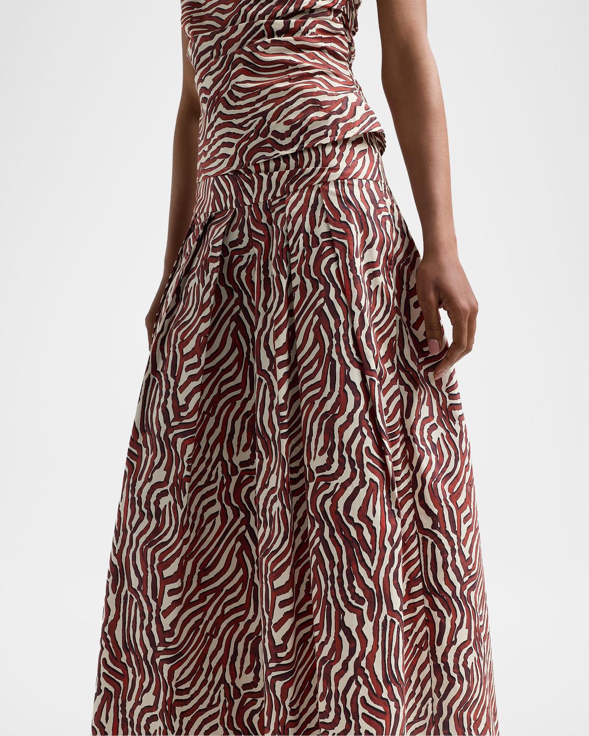 Proenza Schouler White Label Nessa Maxi Skirt in Poplin | Thumbnail 5 Proenza Schouler White Label Nessa Maxi Skirt in Poplin | Thumbnail 5