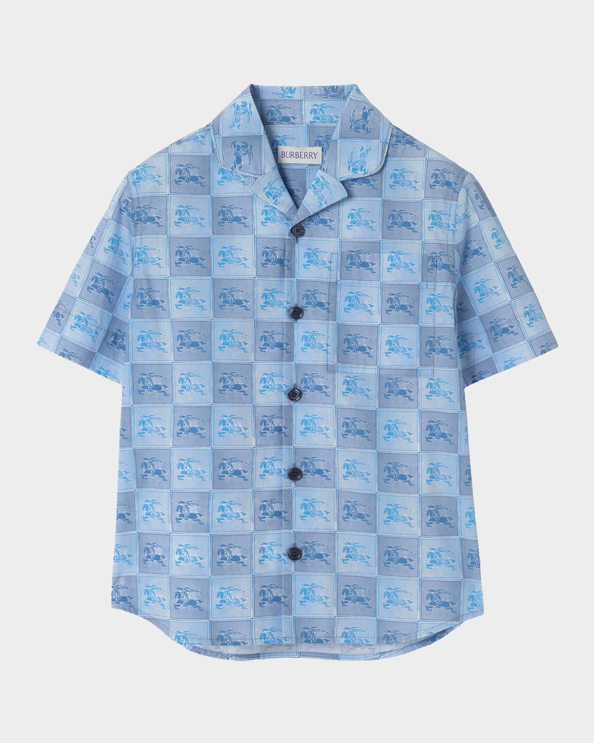 Burberry Boy 's Xanadu EKD Checkerboard Shirt, Size 4-14