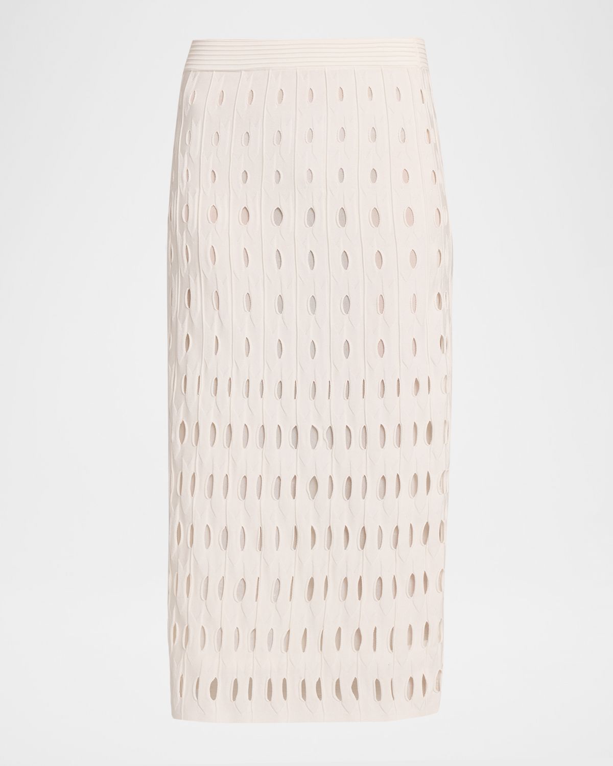 SIMKHAI Billie Open Work Midi Skirt