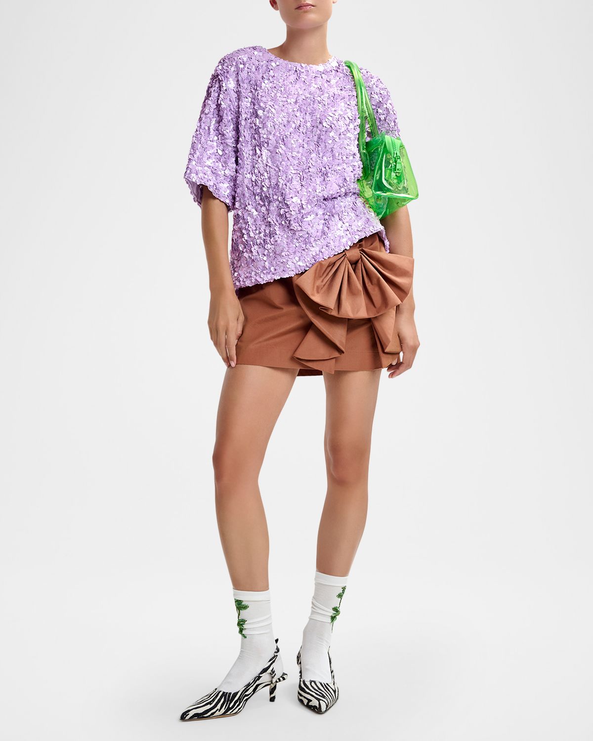 Essentiel Antwerp Joyous 3D Bow Mini Skirt