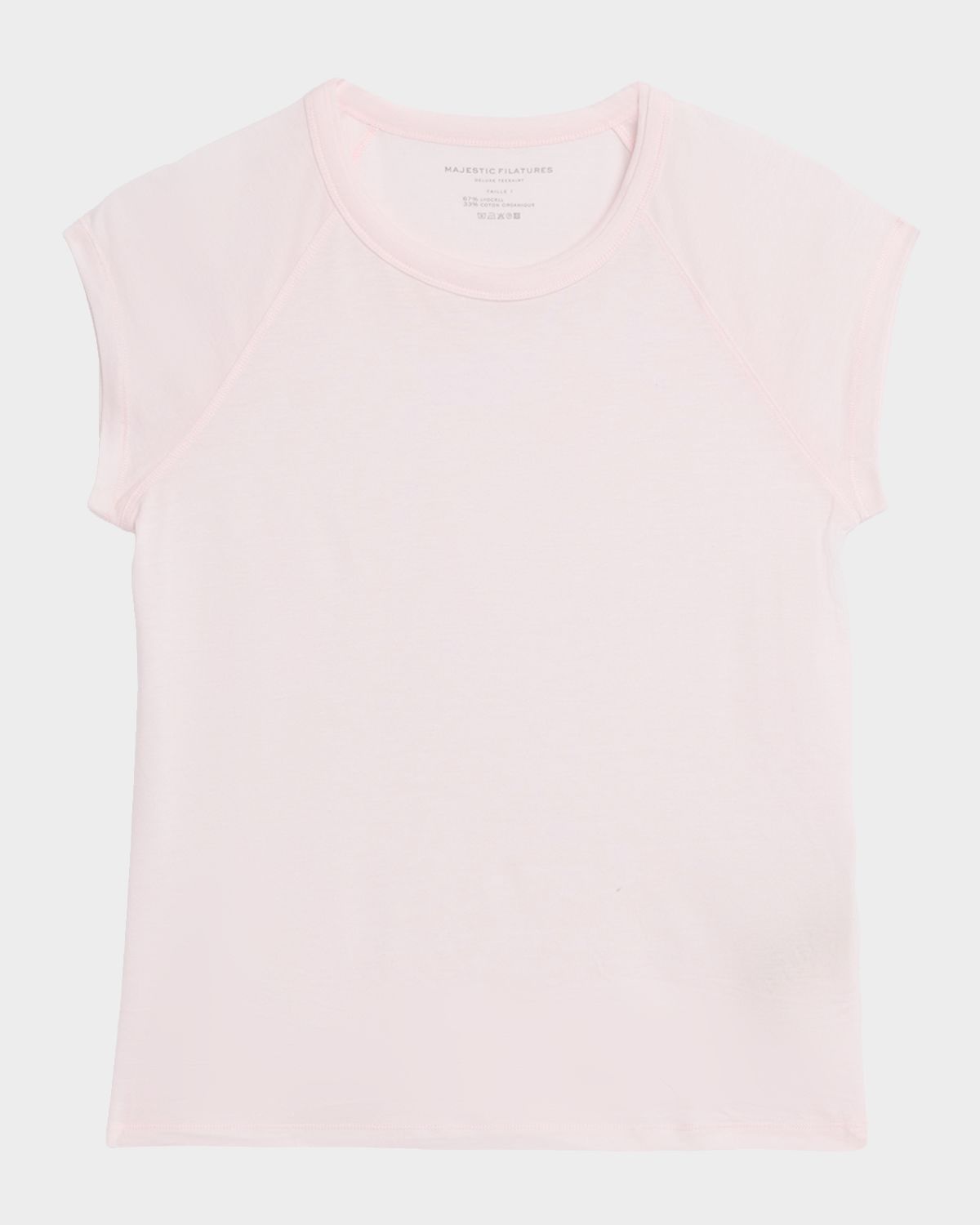 Majestic Filatures Raglan Cap-Sleeve Tee