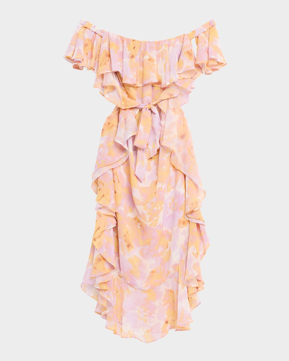 MISA Los Angeles Carla Floral Off-Shoulder Maxi Dress