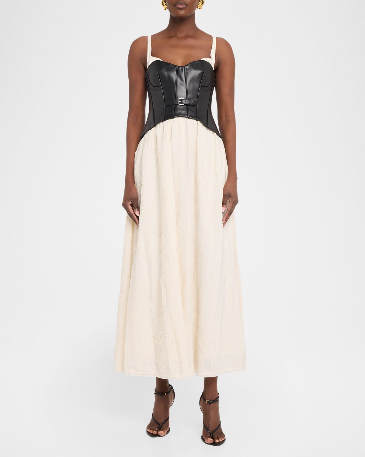 SIMKHAI Cortland Bustier Midi Dress