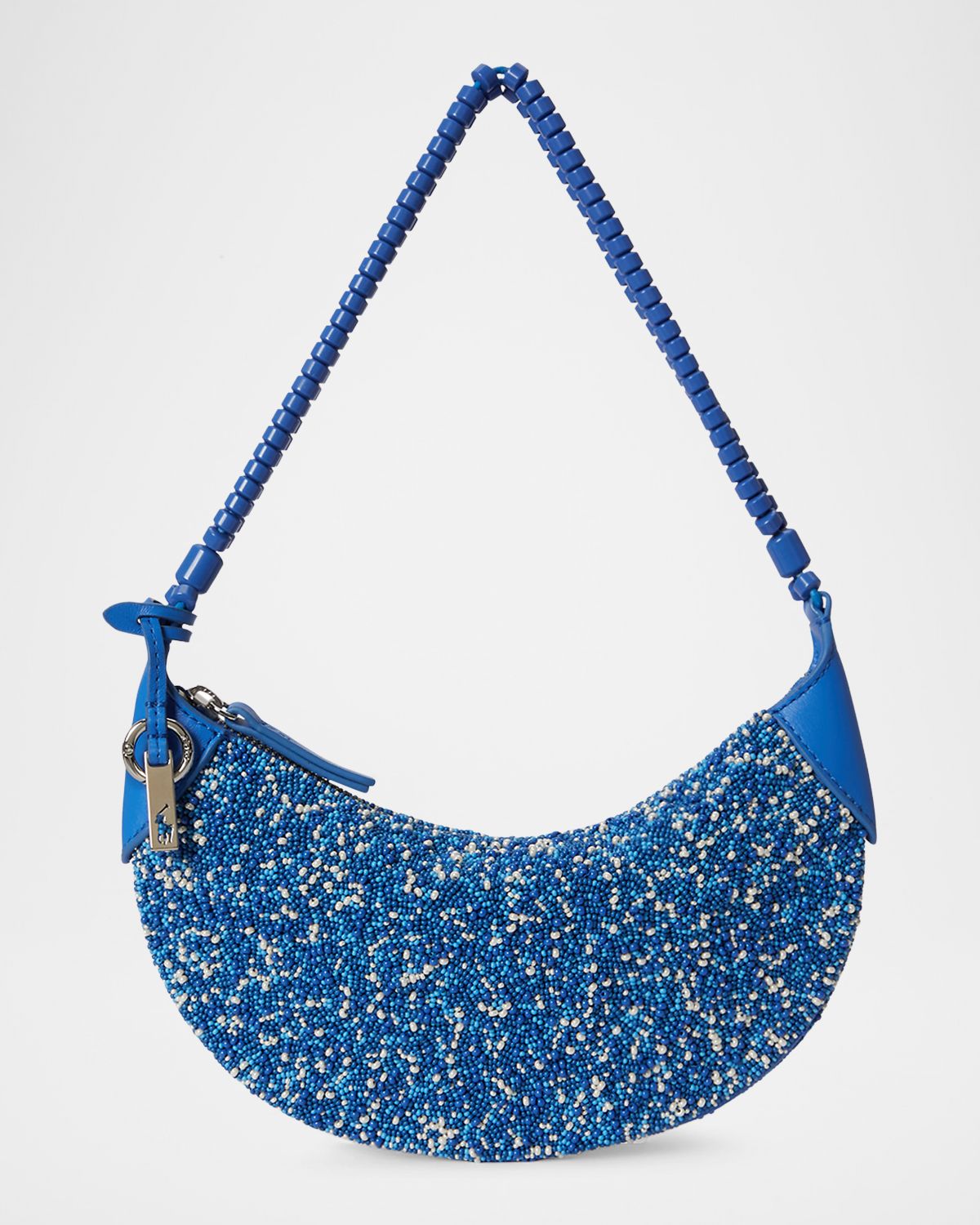 Polo Ralph Lauren Polo ID Mini Beaded Leather Shoulder Bag