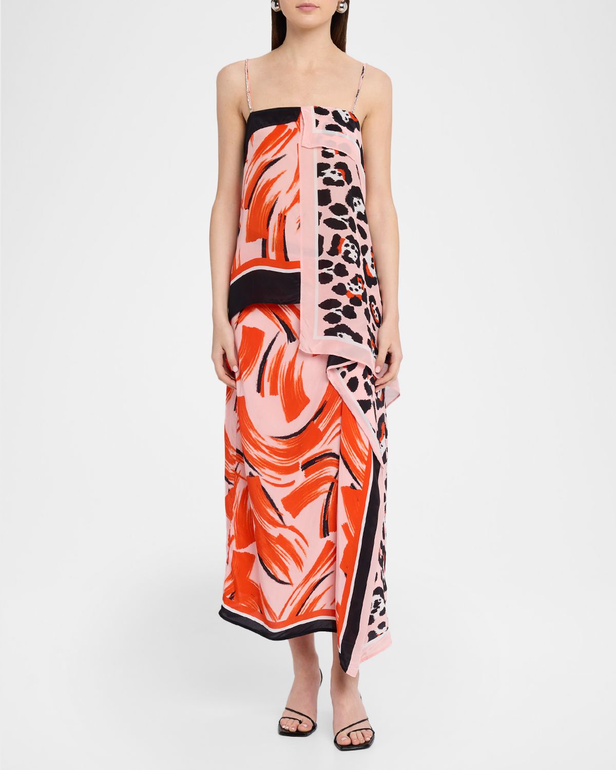 Essentiel Antwerp Josette Embellished-Strap Asymmetric Top