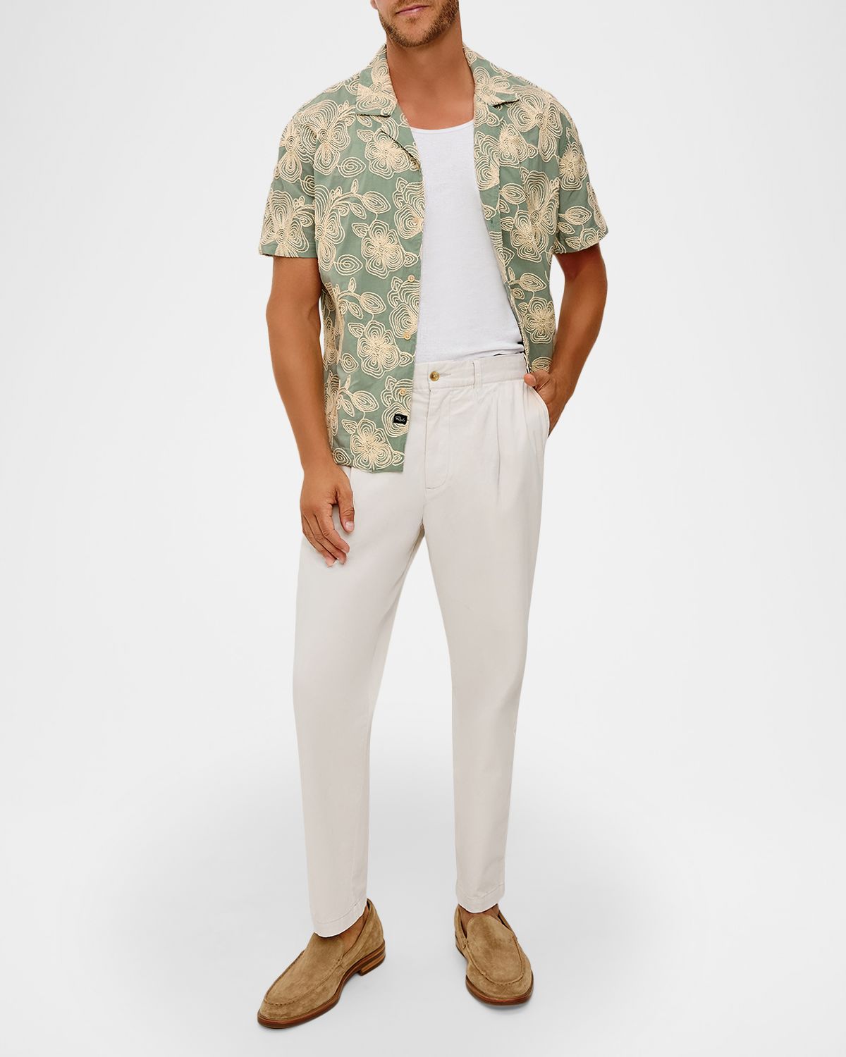 Rails Men 's Short-Sleeve Tyler Floral Shirt