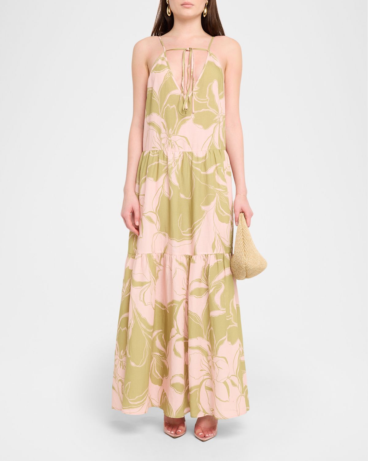 MISA Los Angeles Maude Tiered Maxi Dress