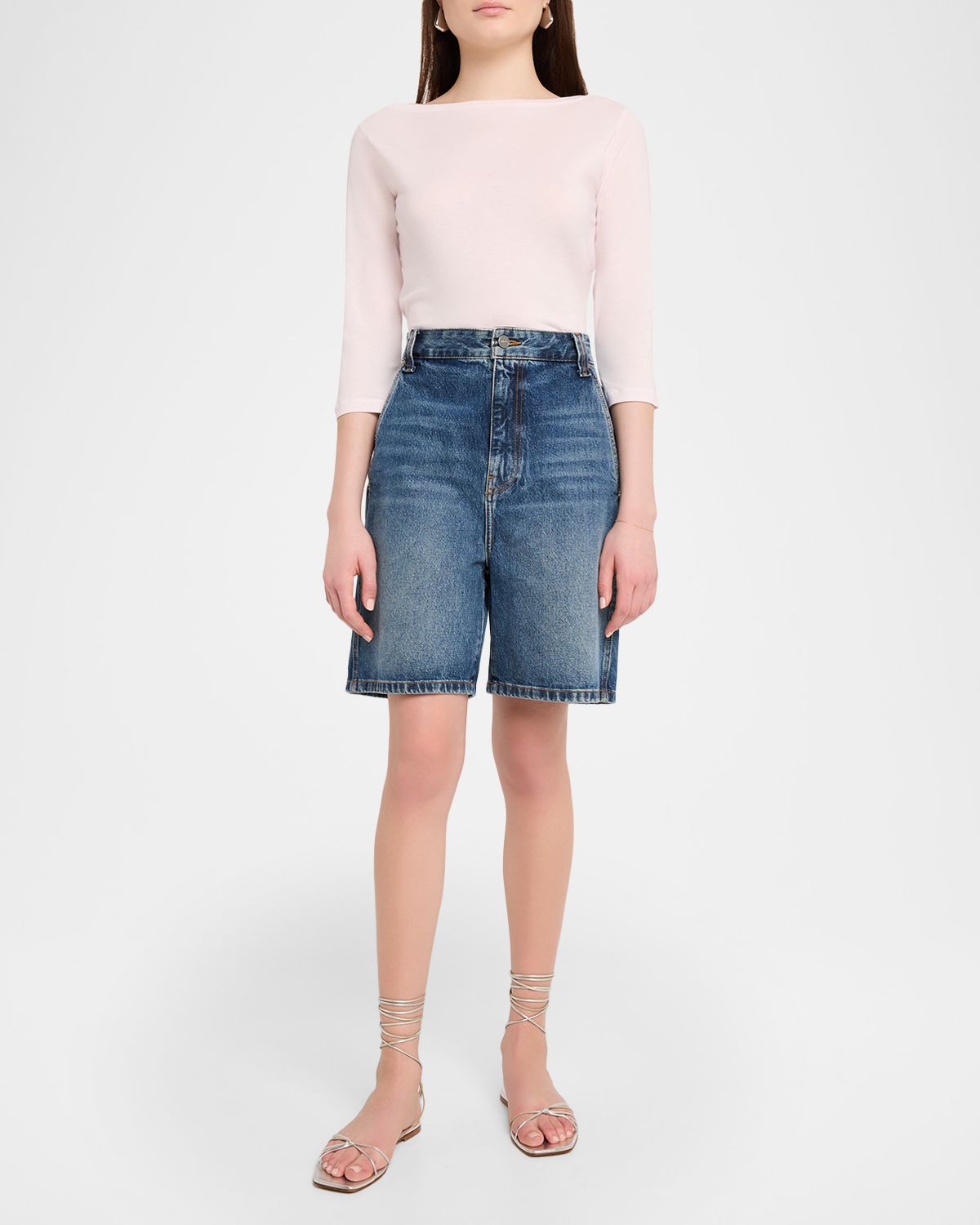 Majestic Filatures Bateau-Neck Pullover Top