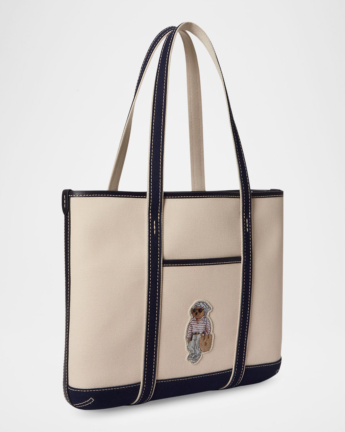 Polo Ralph Lauren Polo Bear Small Canvas Shopper Tote Bag | Thumbnail 5 Polo Ralph Lauren Polo Bear Small Canvas Shopper Tote Bag | Thumbnail 5