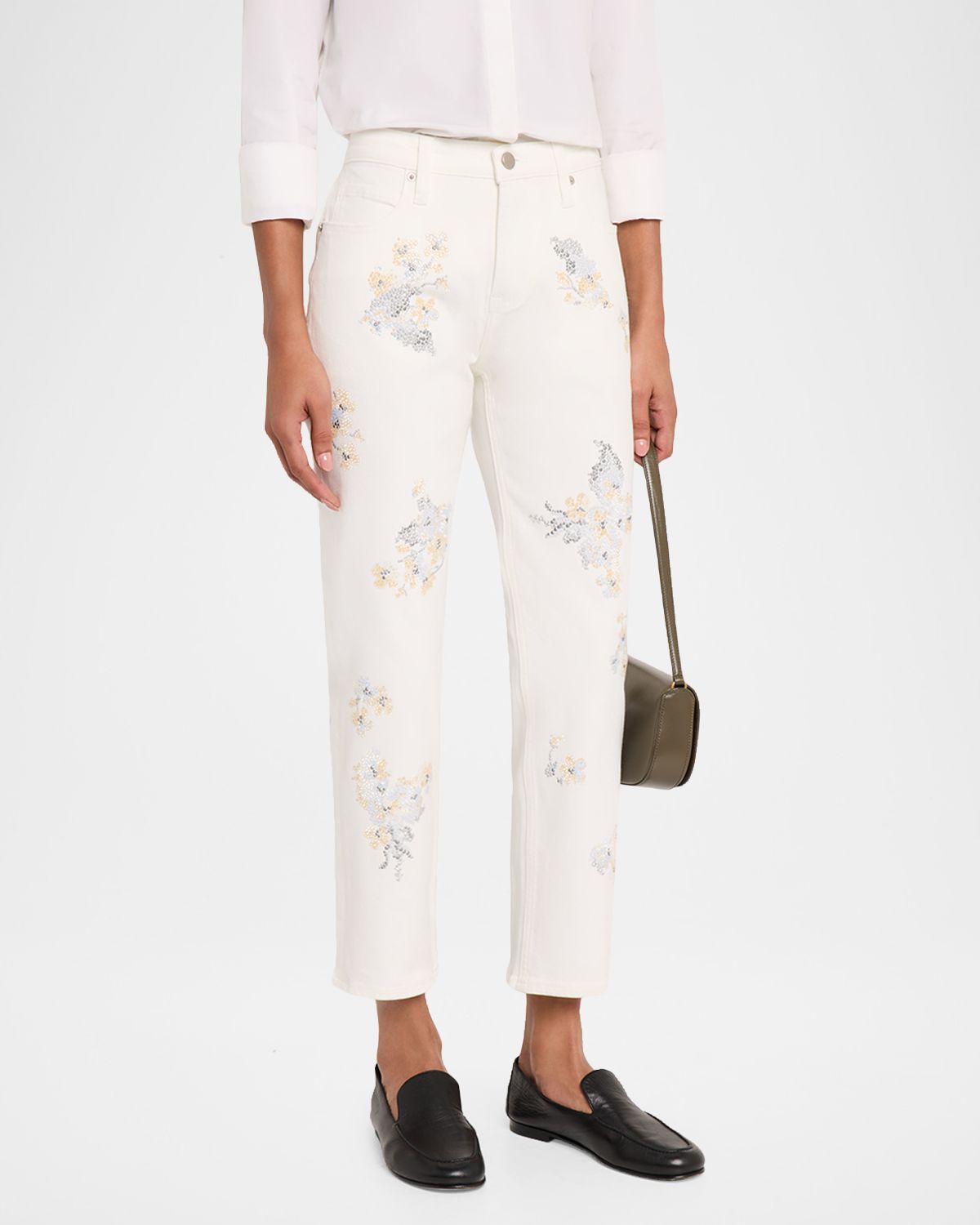 Libertine Porcelain Garden Embellished Slim-Leg Ankle Jeans | Thumbnail 4