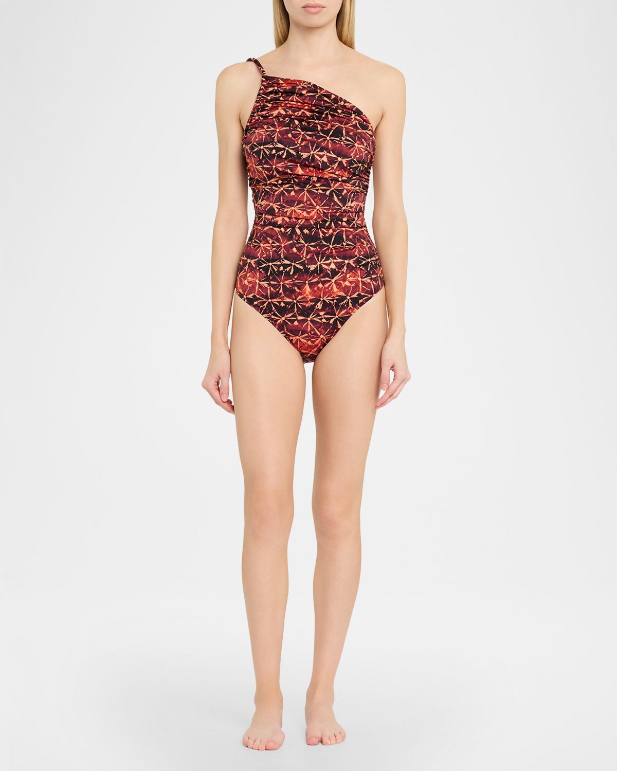 Ulla Johnson Ibiza Ruched One-Piece Swimsuit