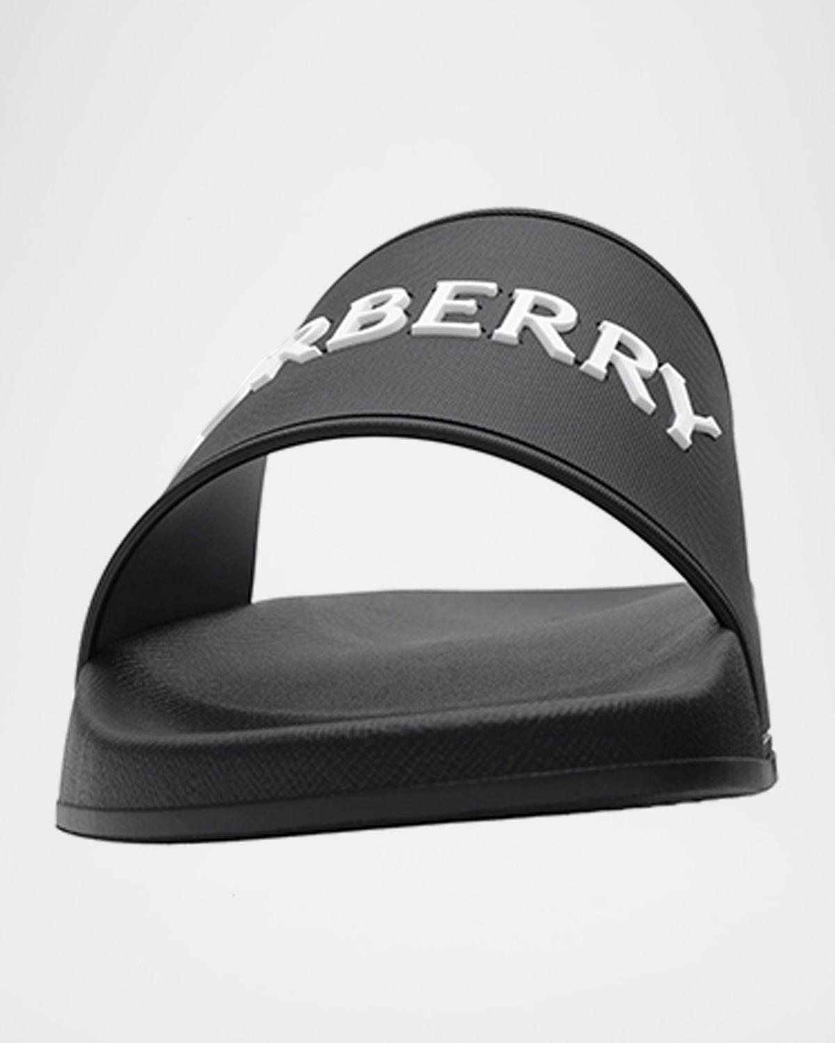 Burberry Men 's Logo Contoured-Insole Slide Sandals