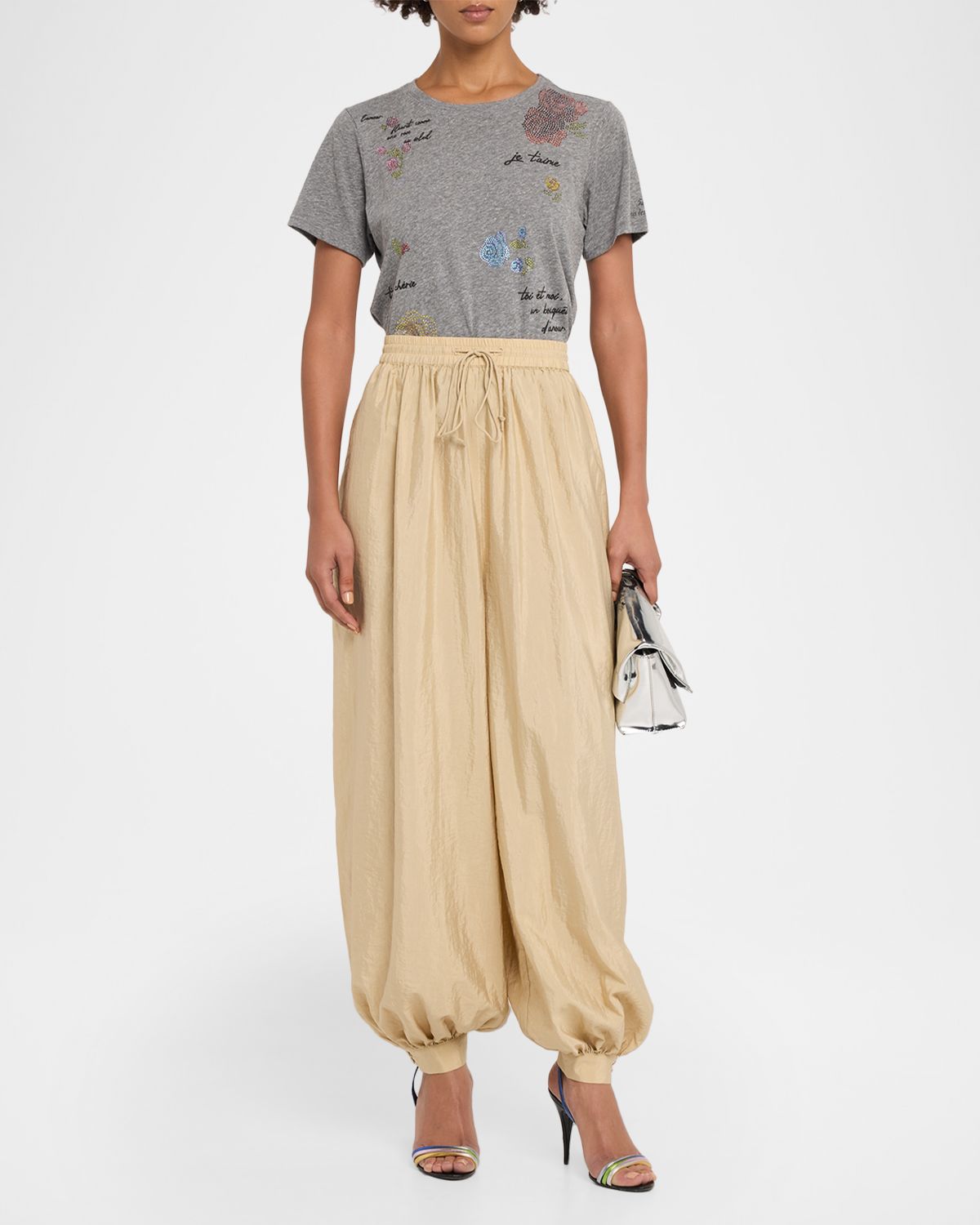 Cinq a Sept Shrunken Heatset Flowers Tee