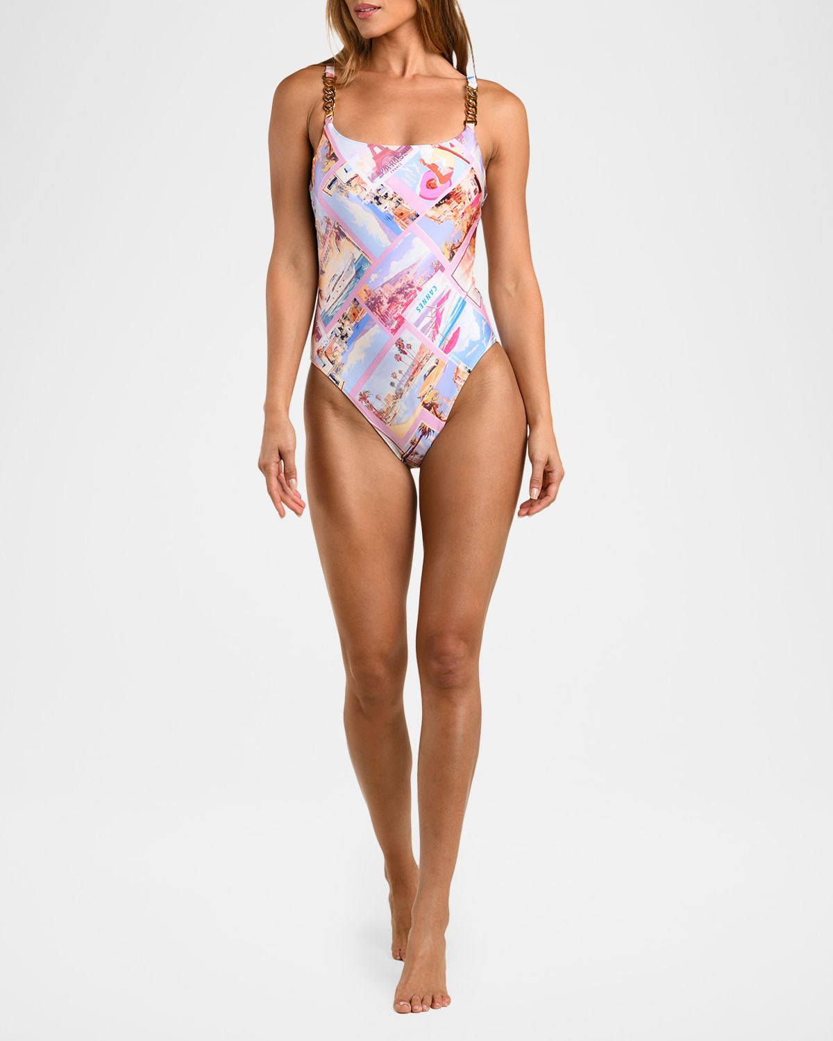L 'Agence Remi Postcard One-Piece Swimsuit | Thumbnail 4 L 'Agence Remi Postcard One-Piece Swimsuit | Thumbnail 4