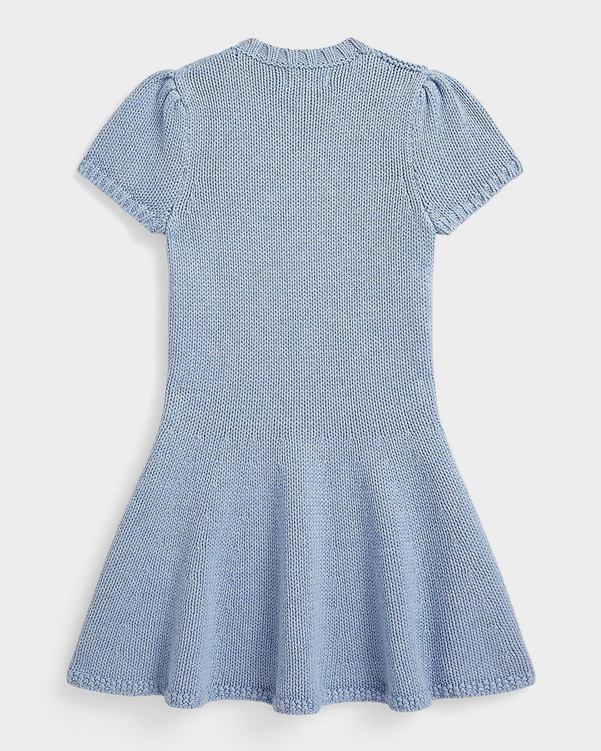 Ralph Lauren Girl 's Flag Intarsia-Knit Cotton Mini Dress, Size 2-6X