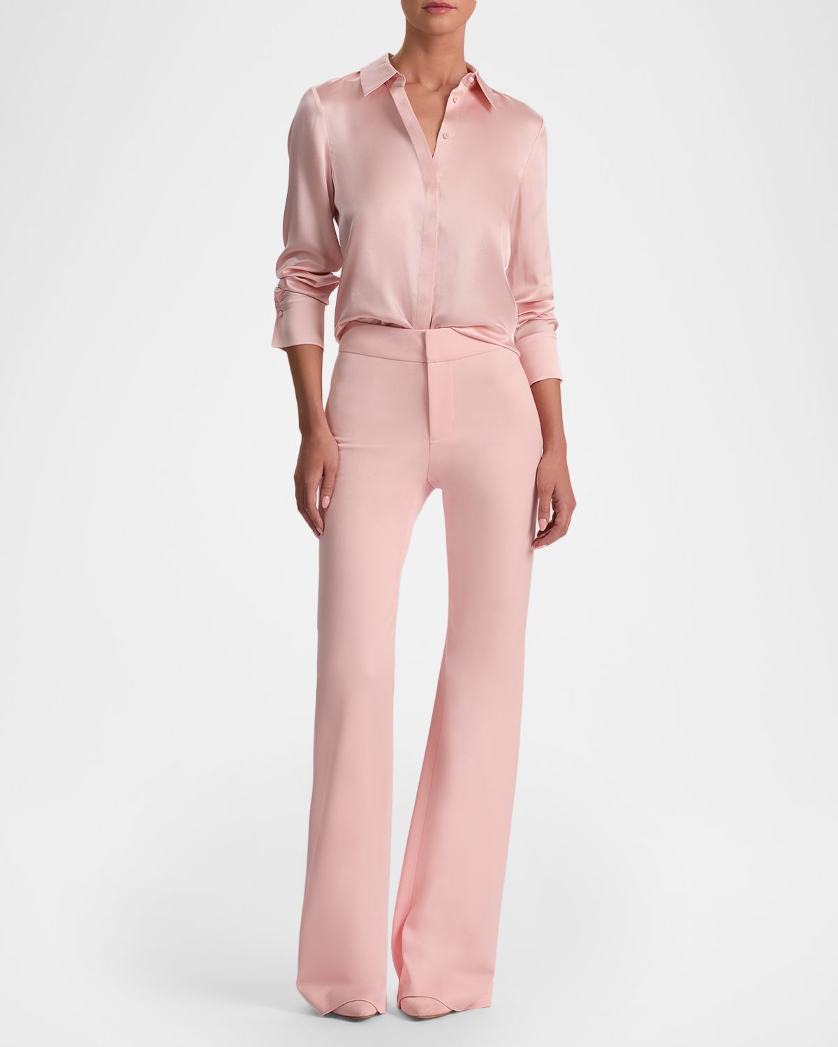 ALICE + OLIVIA Andrew Mid-Rise Bootcut Pants