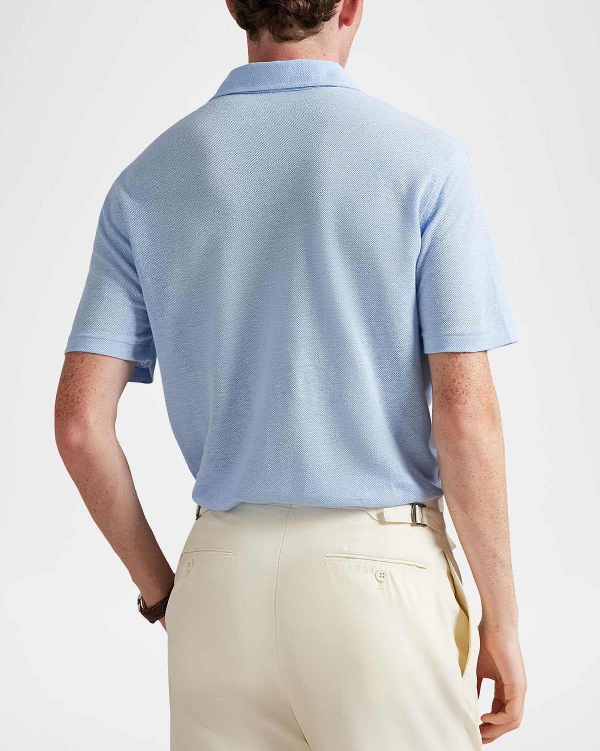 Polo Ralph Lauren Men 's Linen Pique Knit Polo Shirt | Thumbnail 2