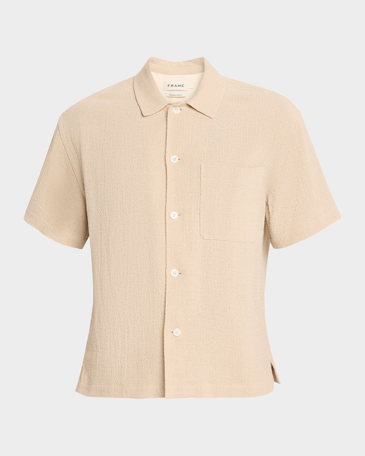FRAME Men 's Textured Short-Sleeve Shirt