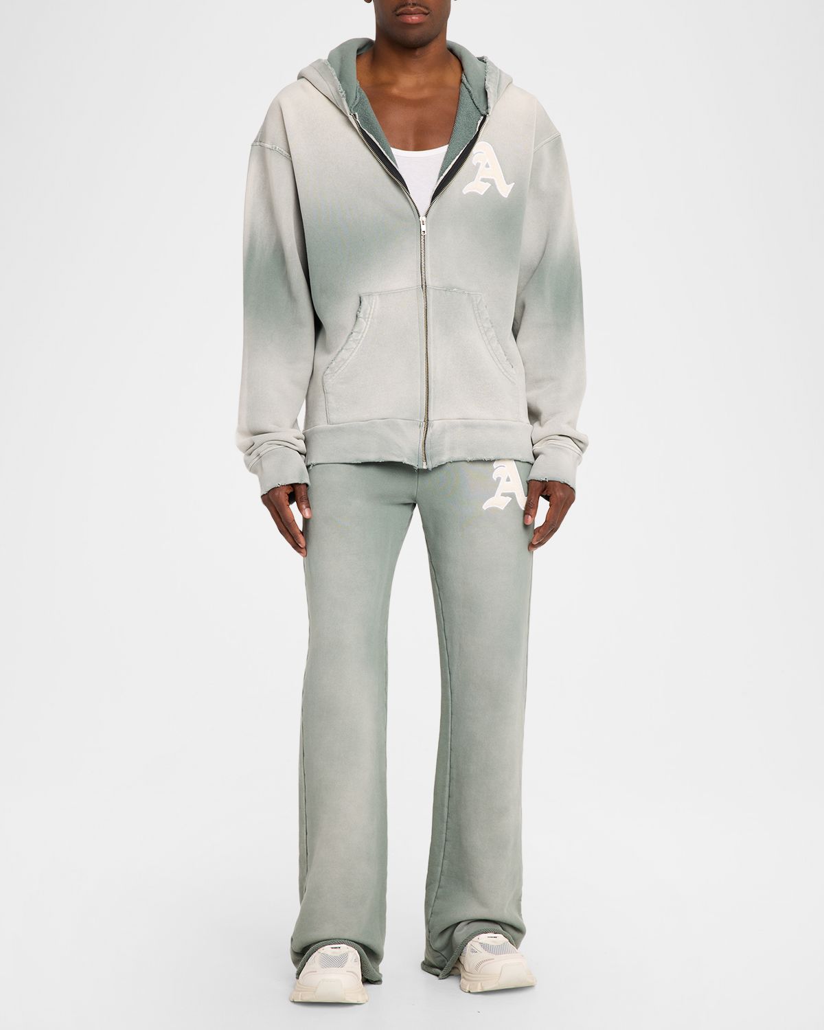 Alchemist Men 's Cotton Monogram Full-Zip Hoodie | Thumbnail 9 Alchemist Men 's Cotton Monogram Full-Zip Hoodie | Thumbnail 9