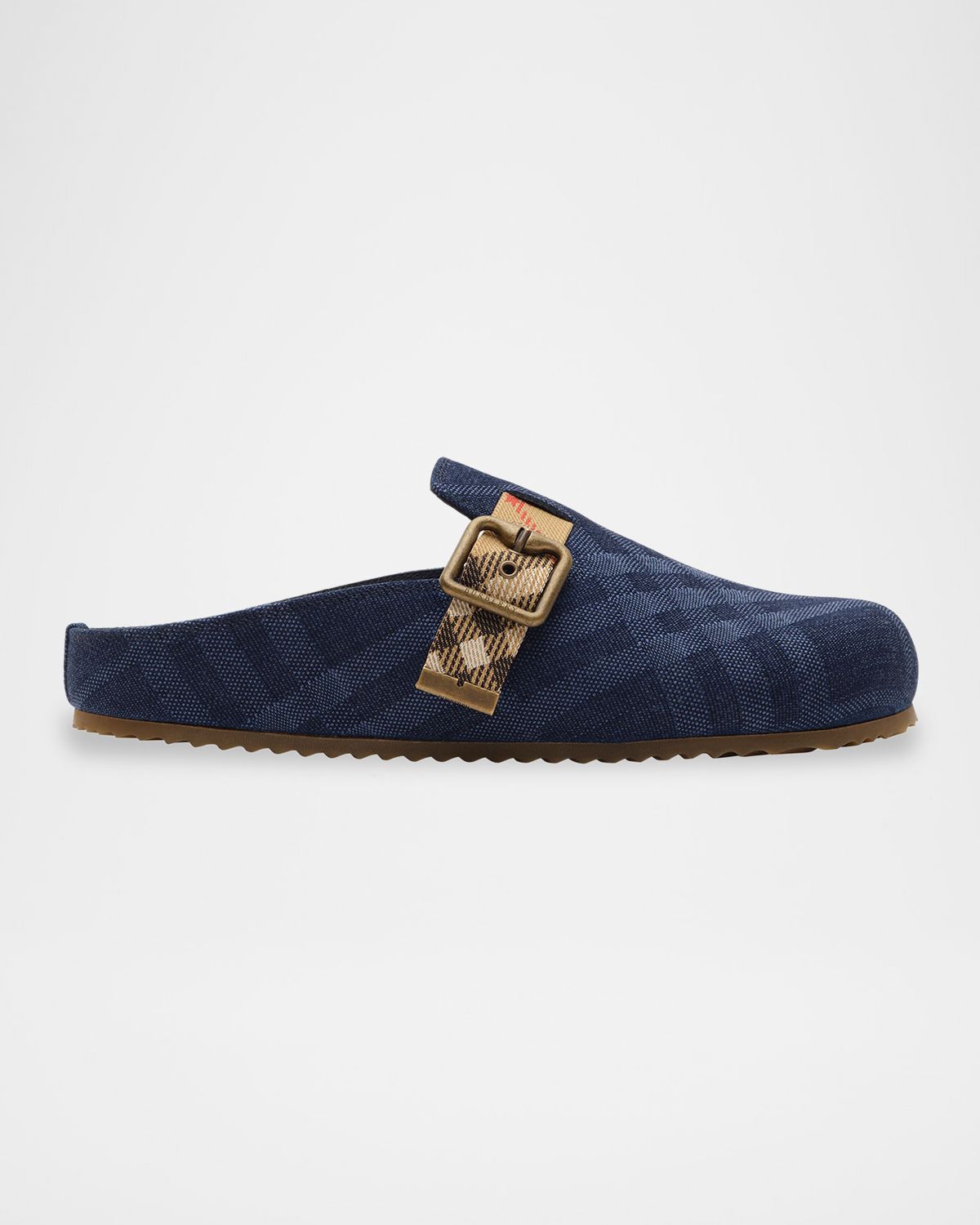 Burberry Check Denim Urchin Clogs