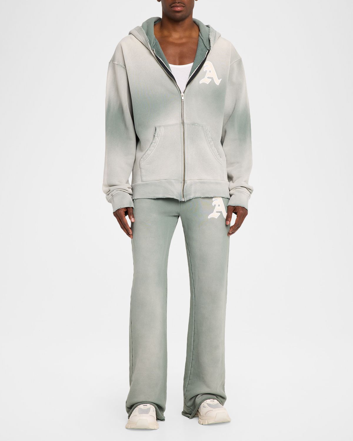 Alchemist Men 's Cotton Monogram Flare Leg Sweatpants | Thumbnail 5 Alchemist Men 's Cotton Monogram Flare Leg Sweatpants | Thumbnail 5